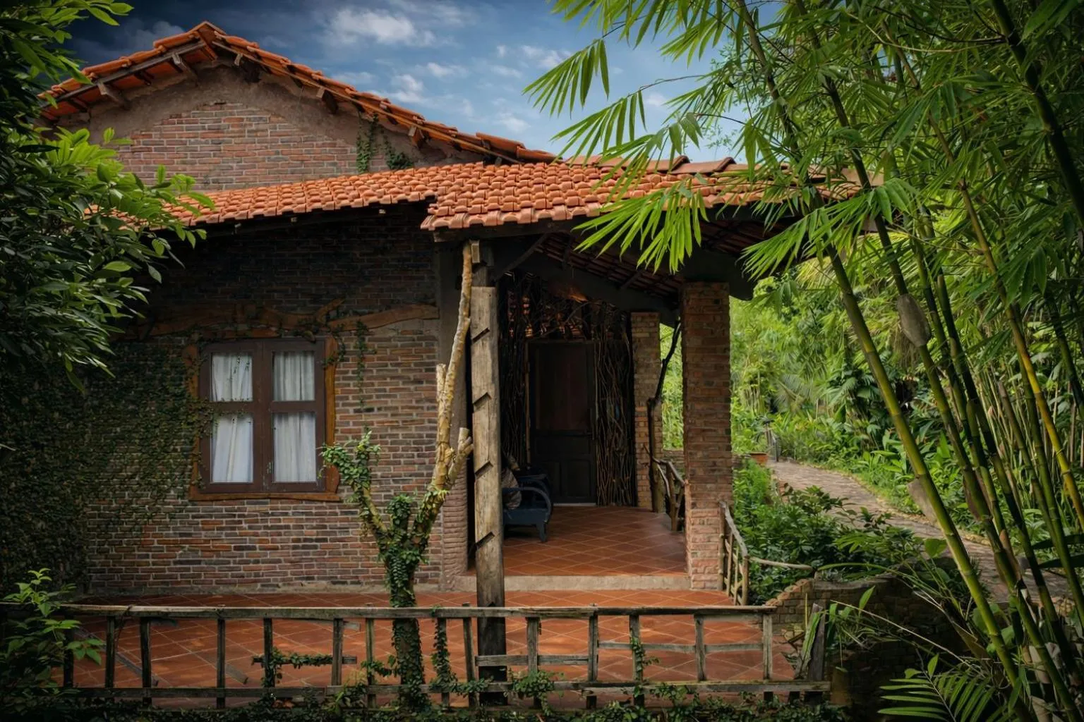 Garden view in Mekong Silt Ecolodge - Pool & Half-Board Included