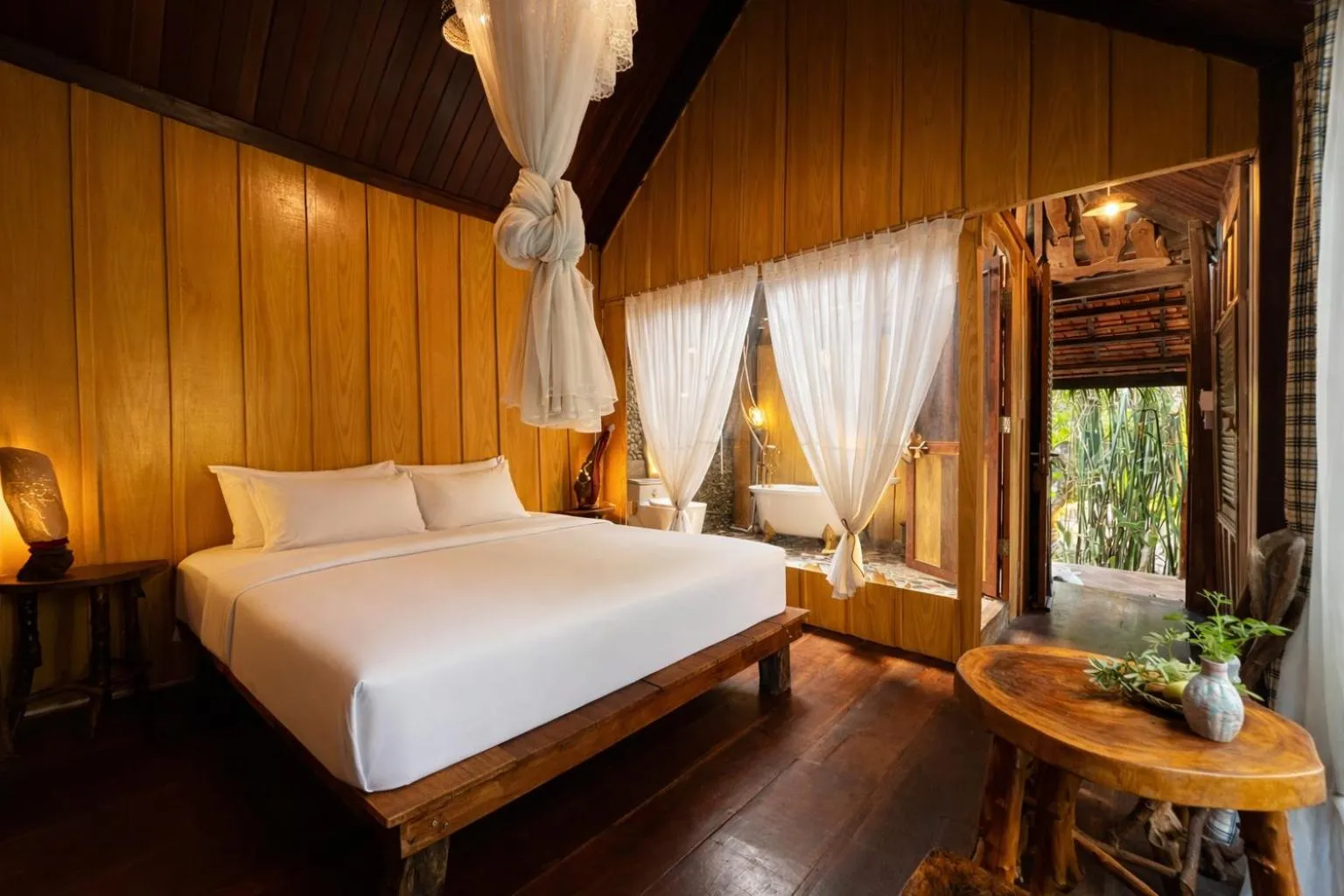 Bedroom, Bed in Mekong Silt Ecolodge - Pool & Half-Board Included