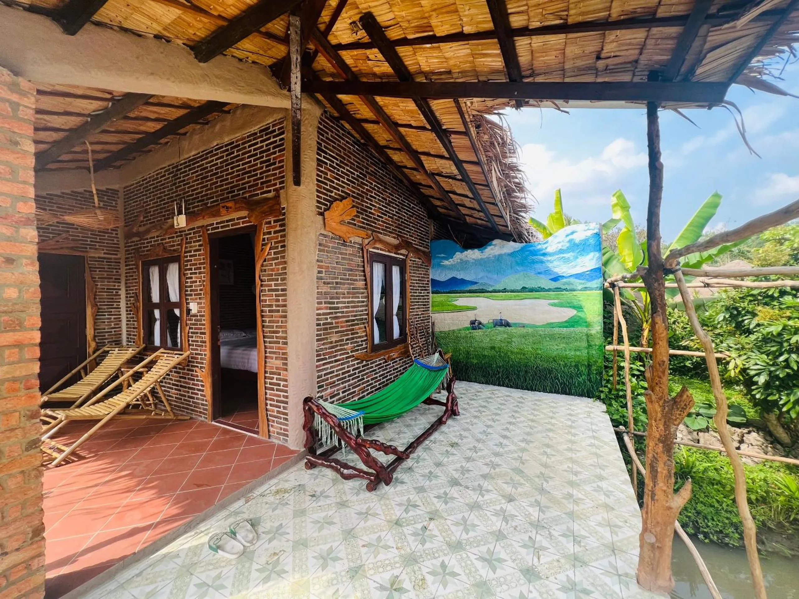 Patio in MEKONG SILT ECOLODGE