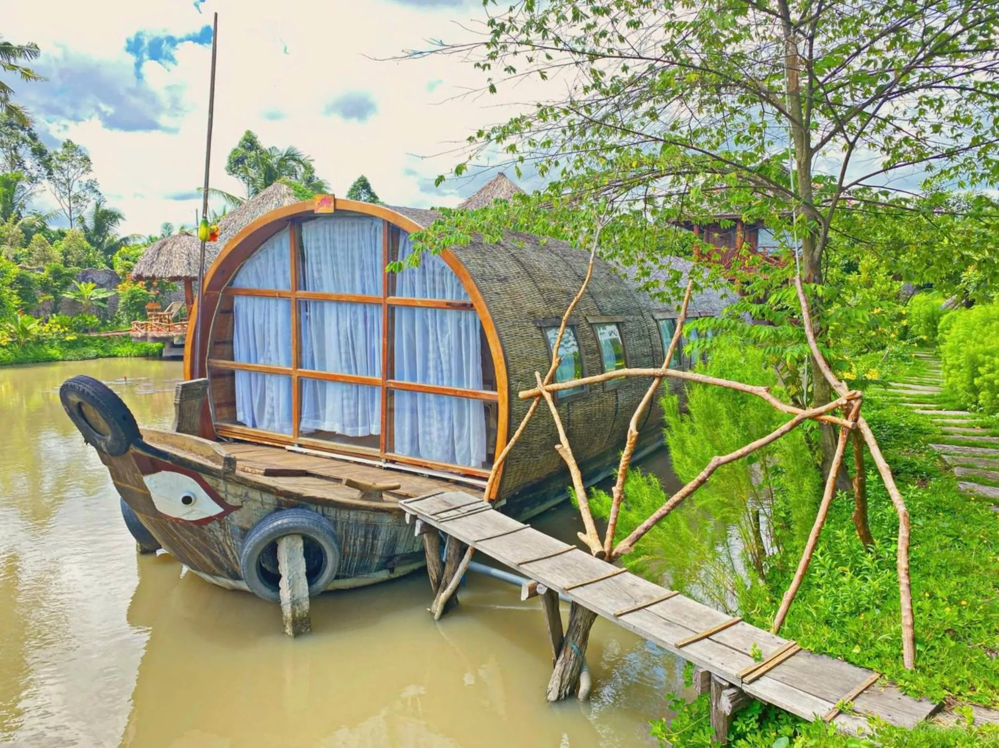 Natural landscape in Mekong Silt Ecolodge - Pool & Half-Board Included