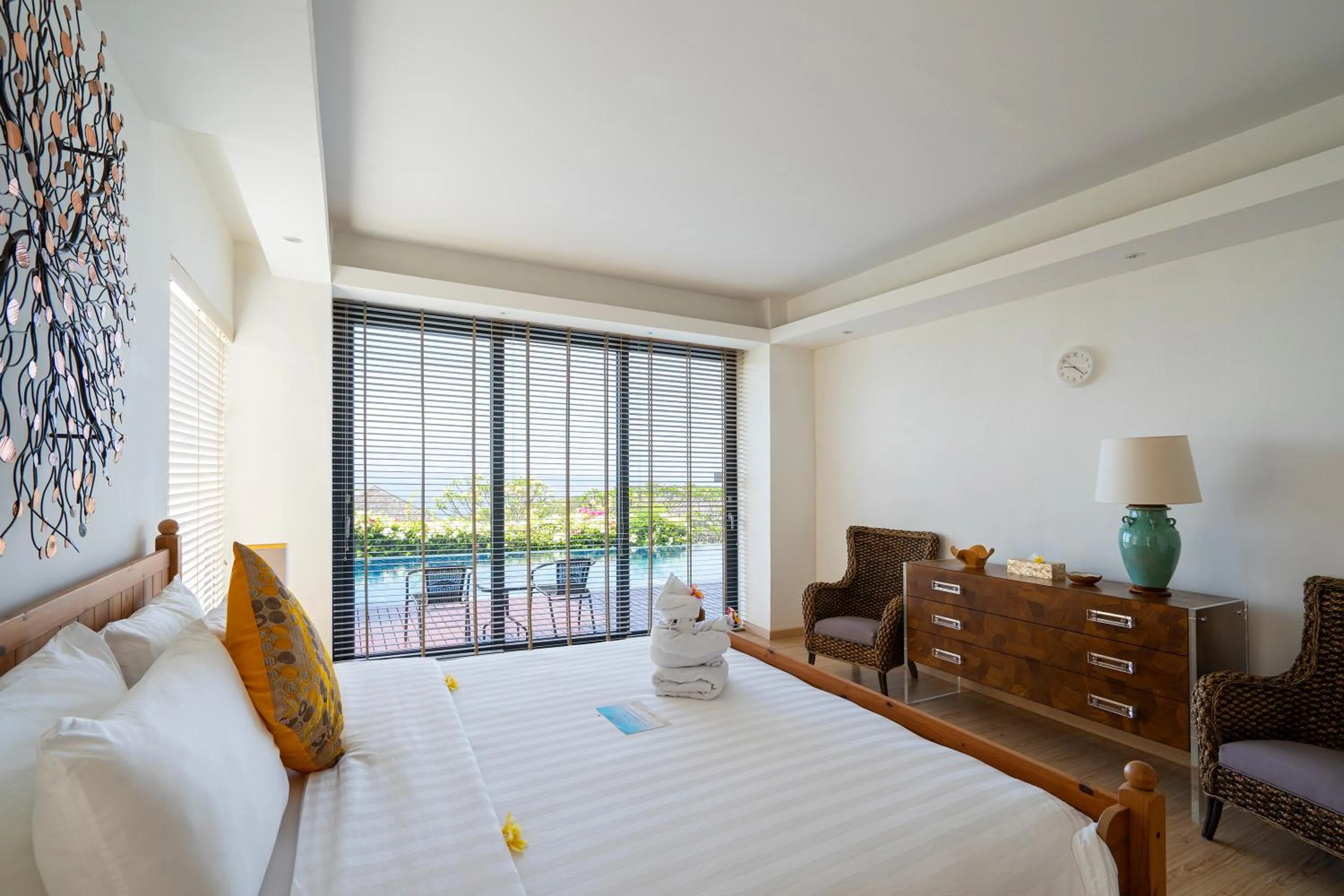 Bed in Moritz Palm Villa