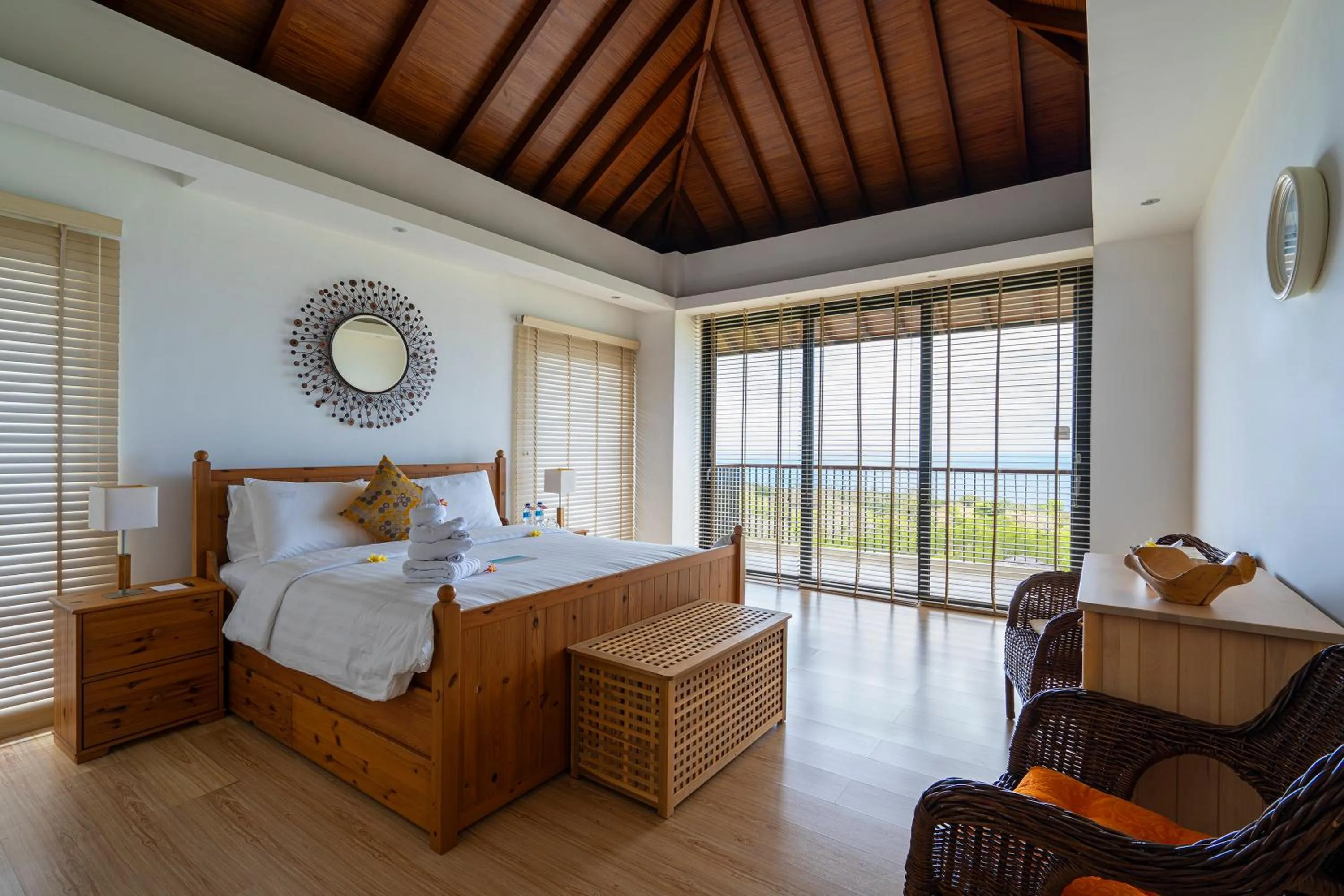 Bed in Moritz Palm Villa