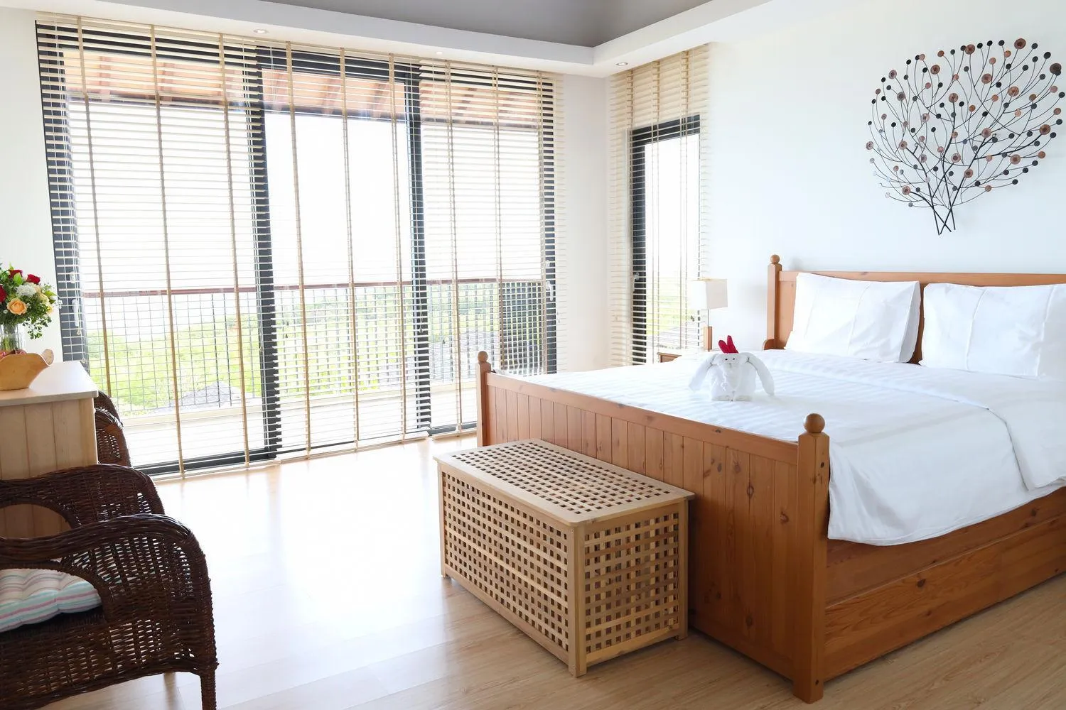 Bed in Moritz Palm Villa