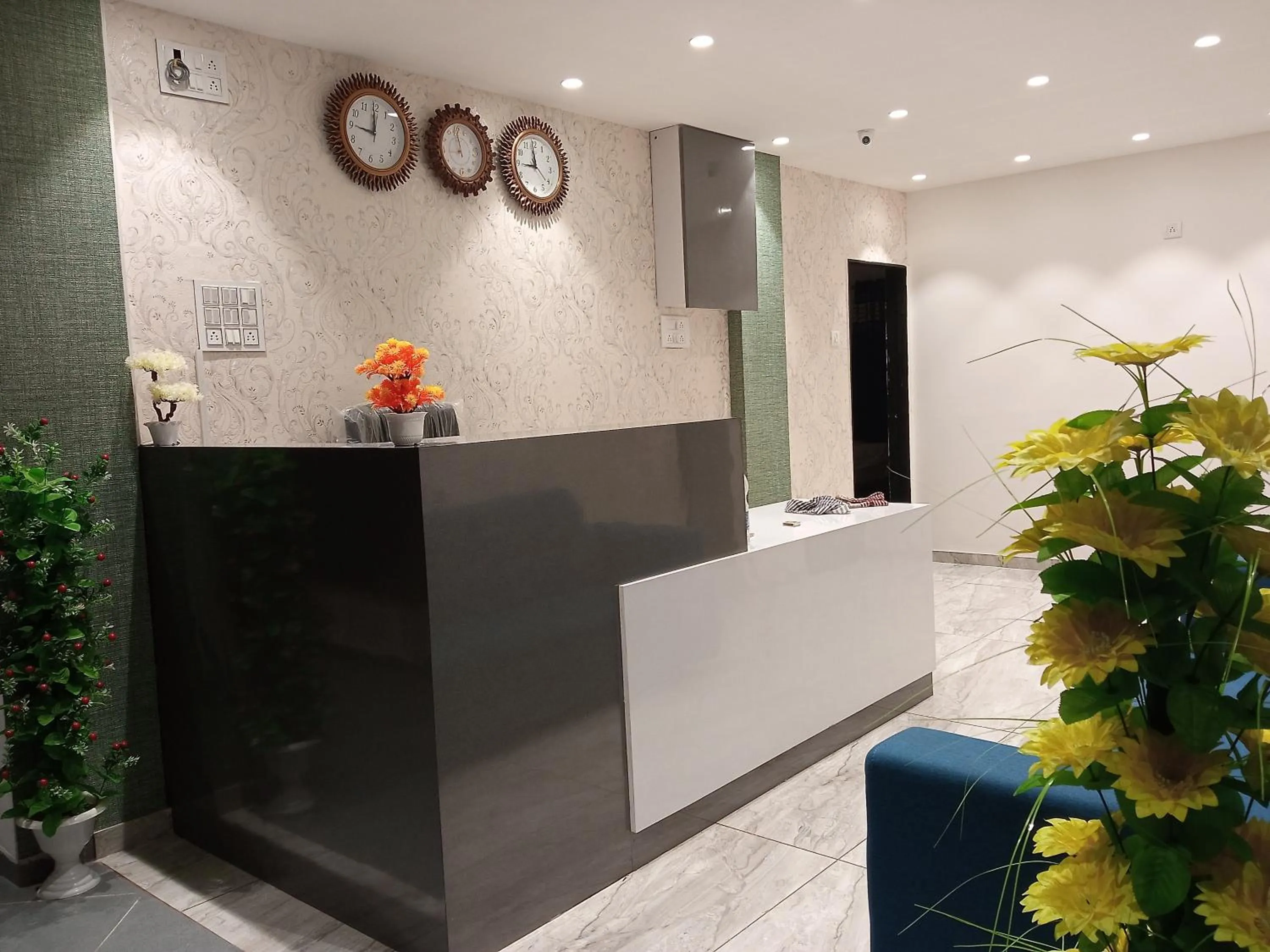 Lobby or reception in Hotel Mansarovar,Vadodara