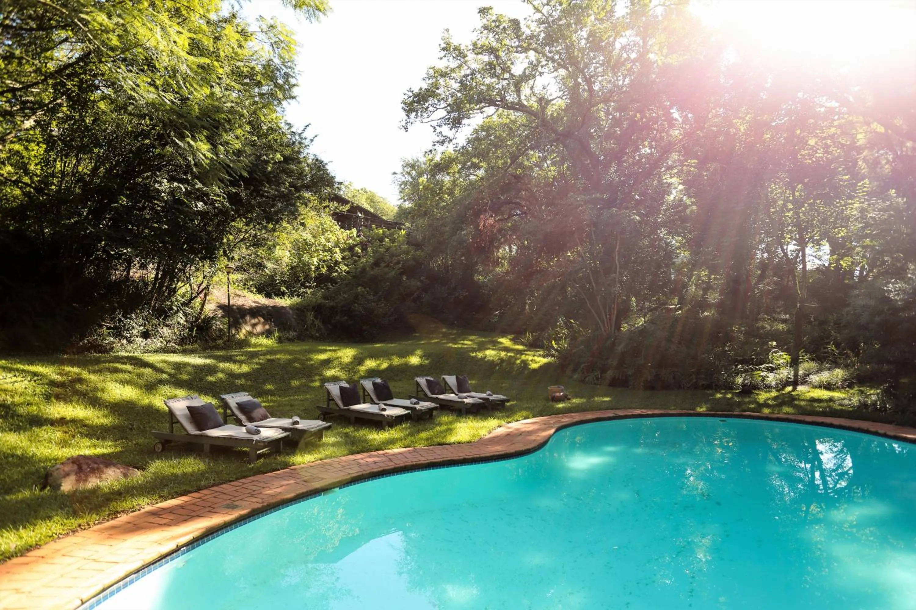 Swimming pool in Mantenga Lodge