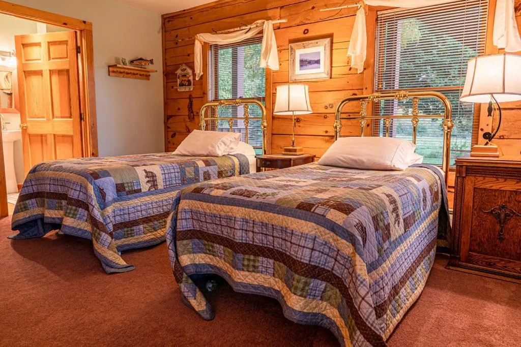 Bed in Point Au Roche Lodge