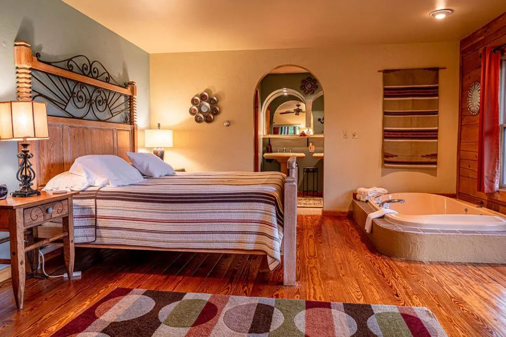 Bed in Point Au Roche Lodge