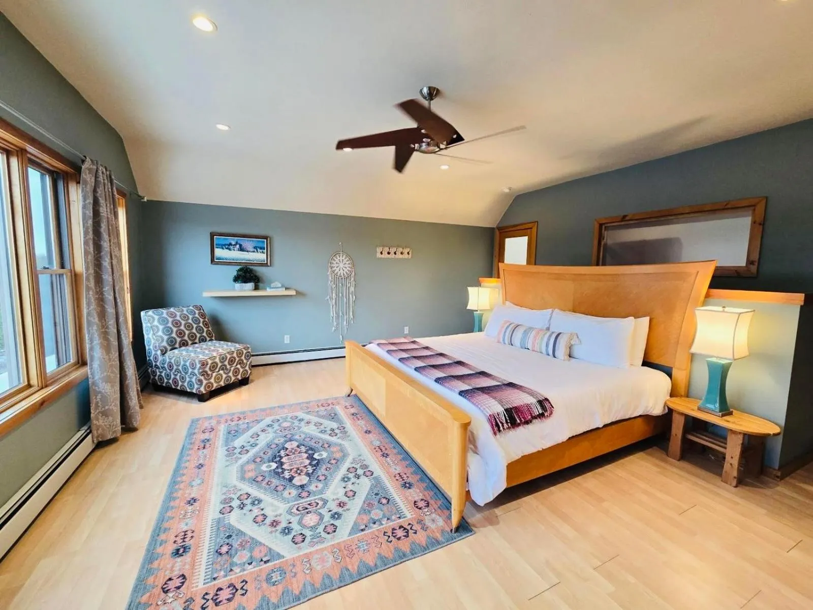 Bed in Point Au Roche Lodge