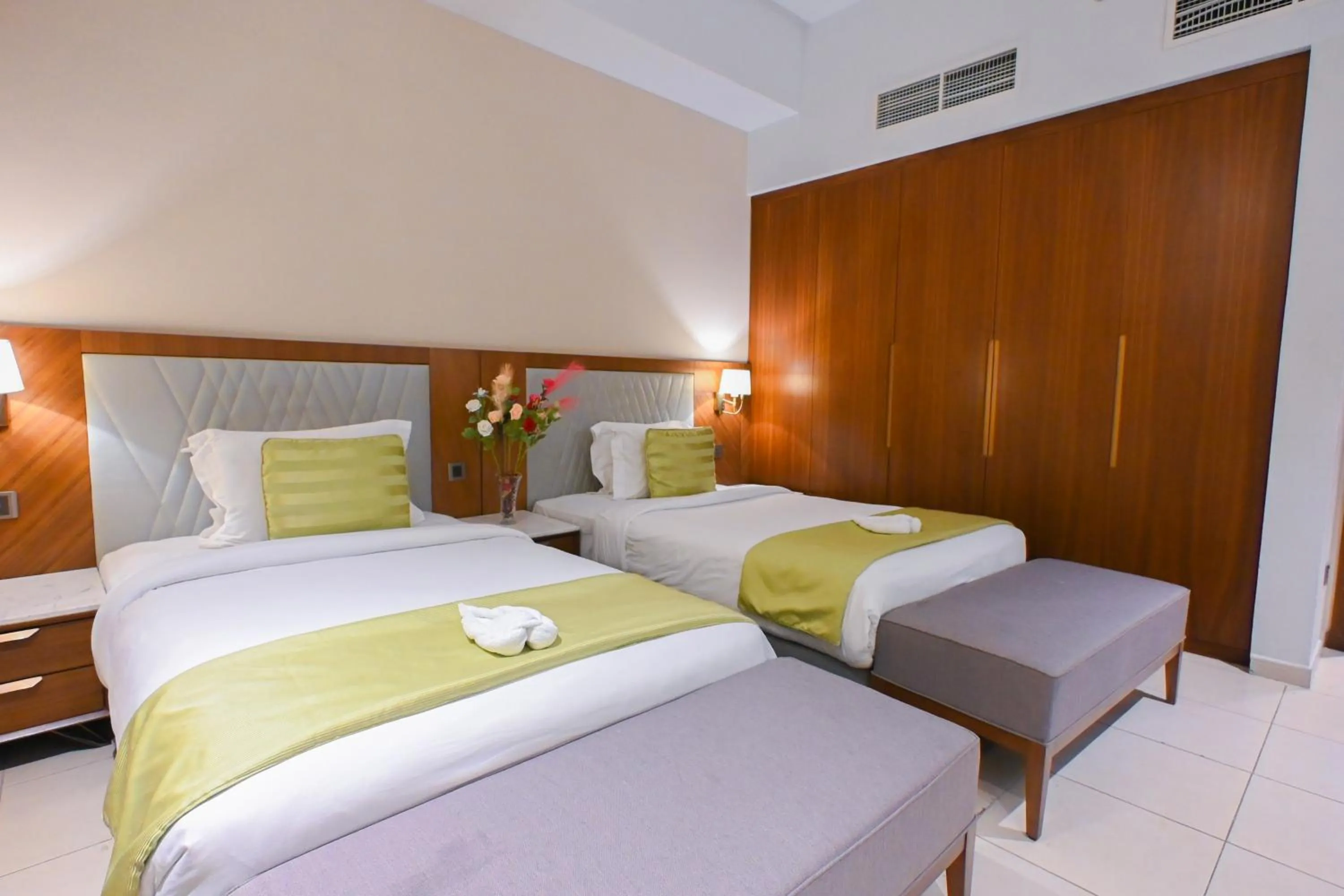 Photo of the whole room, Bed in Ramee Palace Hotel