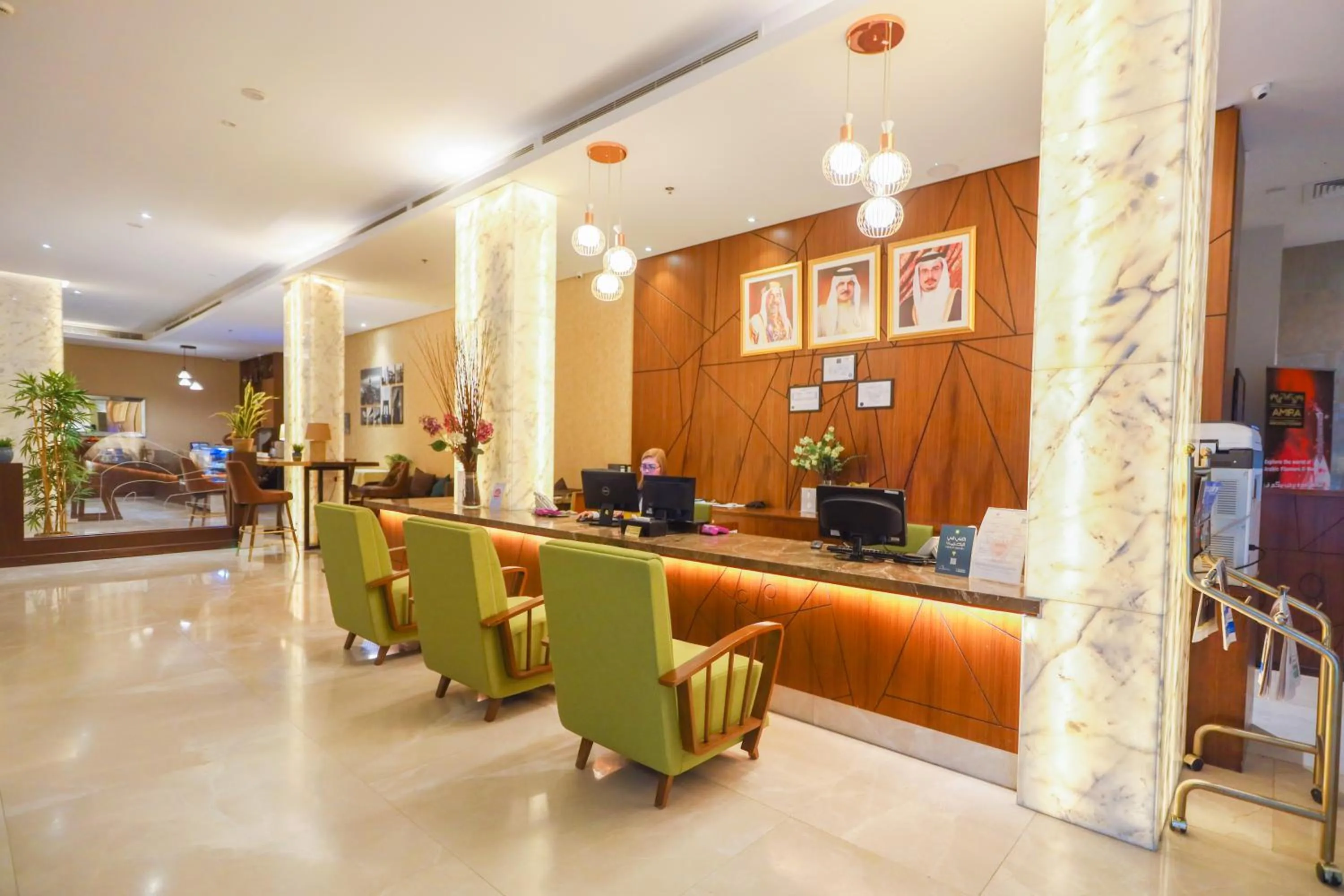 Lobby or reception in Ramee Palace Hotel
