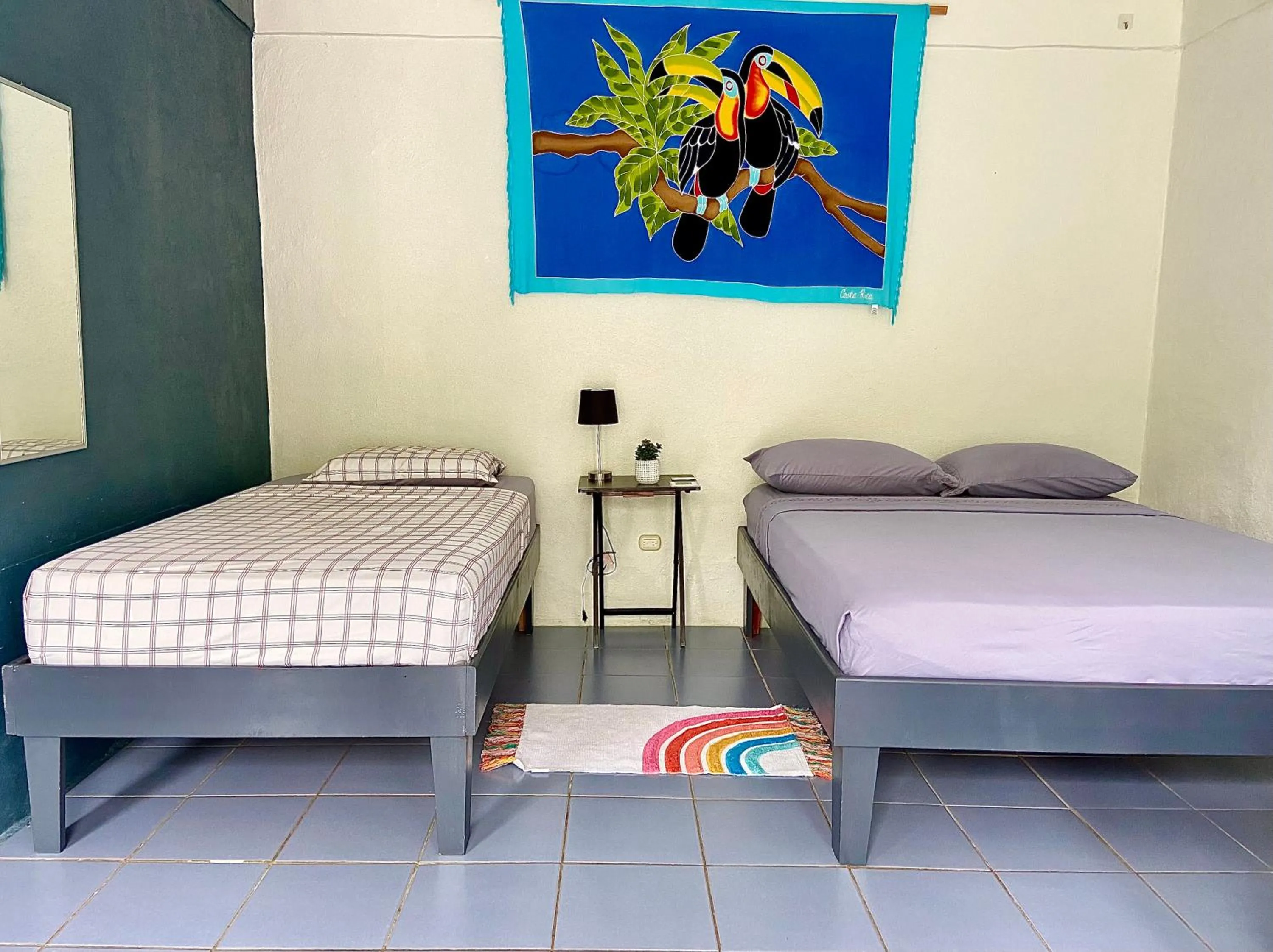 Decorative detail, Bed in Rooms & Pool Macaws