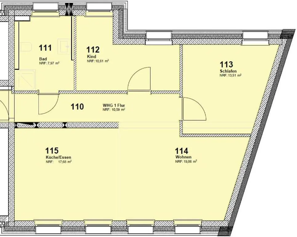 Floor plan in Gasthof Linde