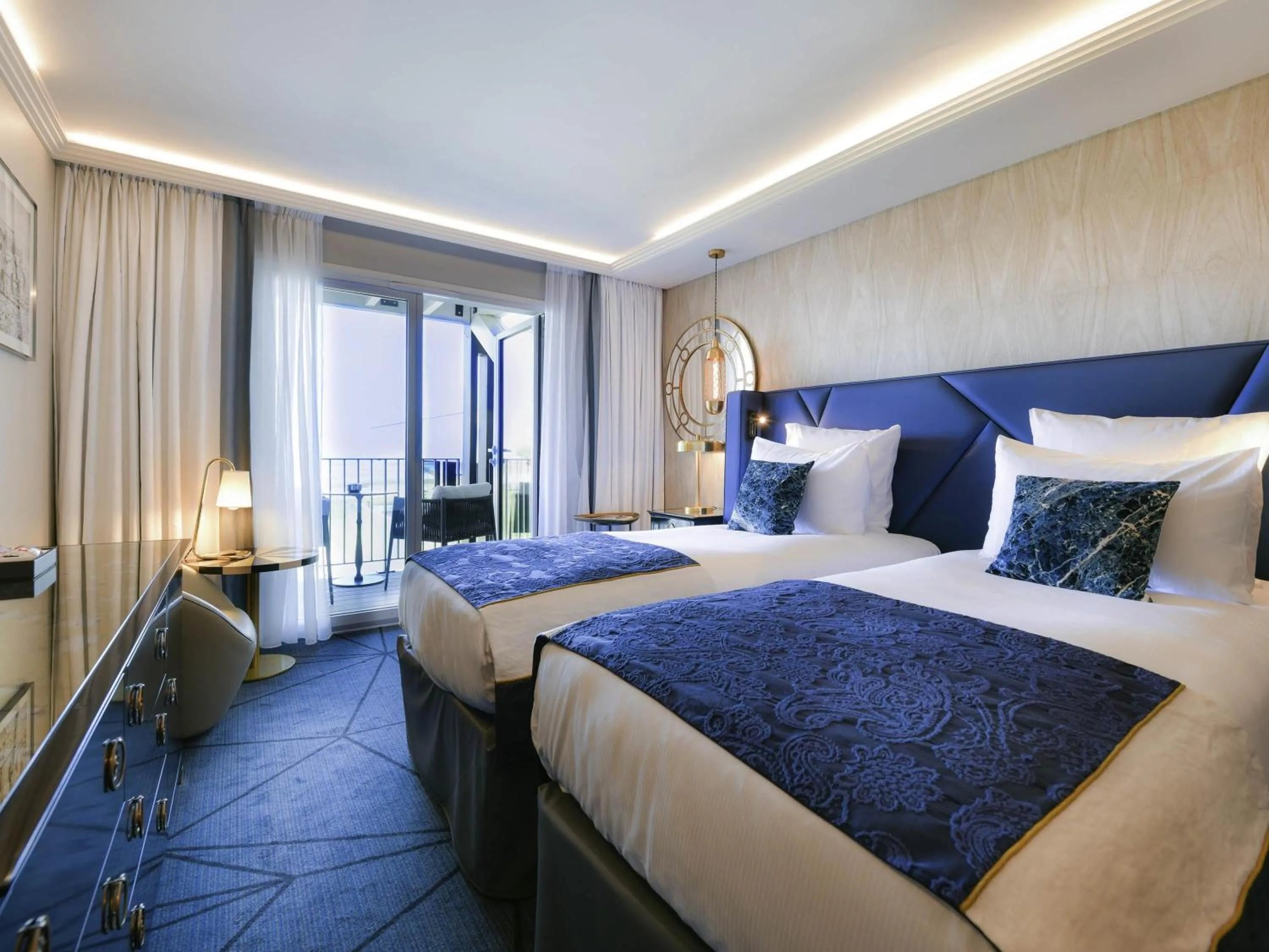 Bedroom, Bed in La Grande Terrasse Hotel & Spa La Rochelle - MGallery Collection