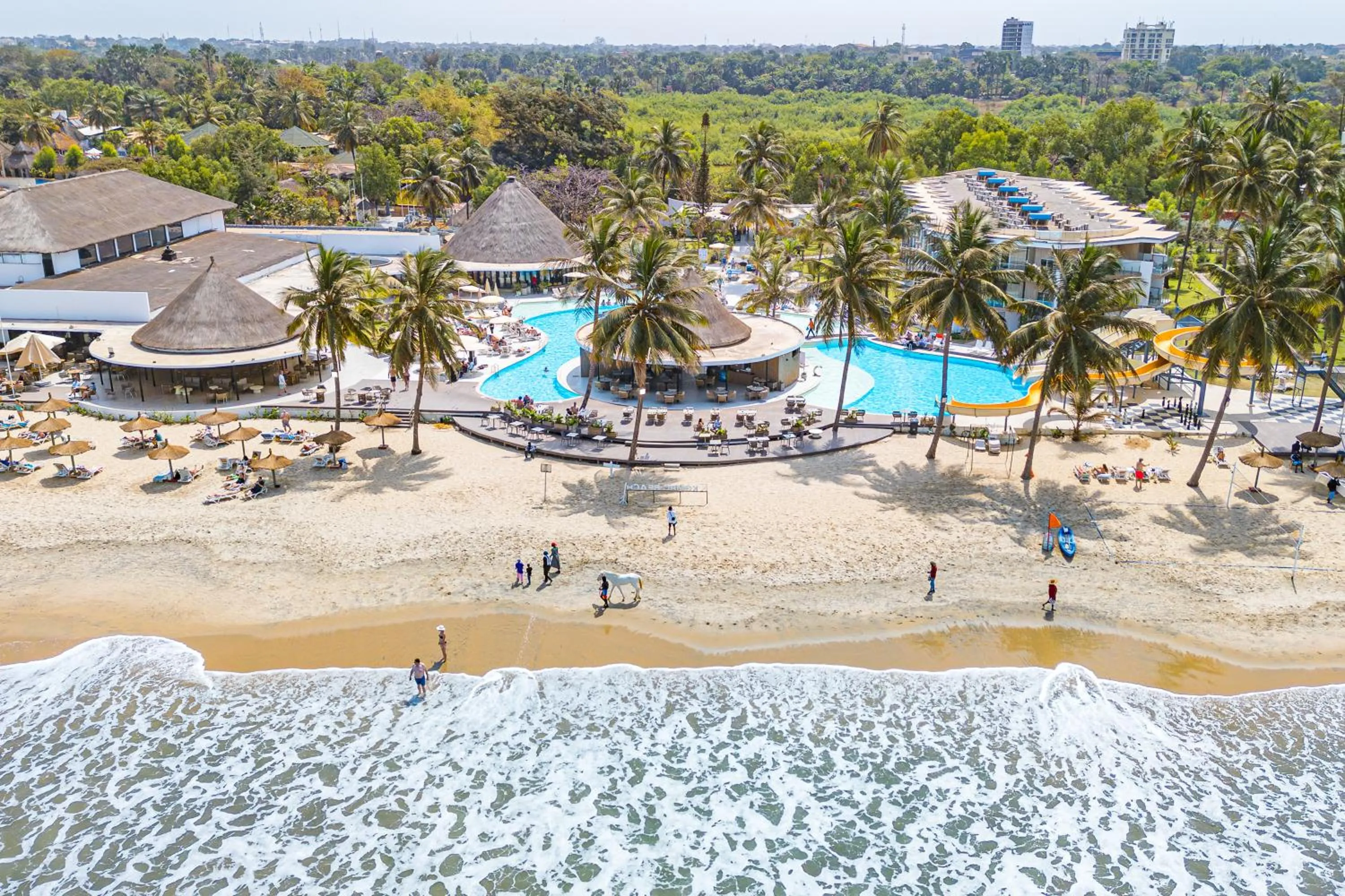 Pool view in Kombo Beach Resort