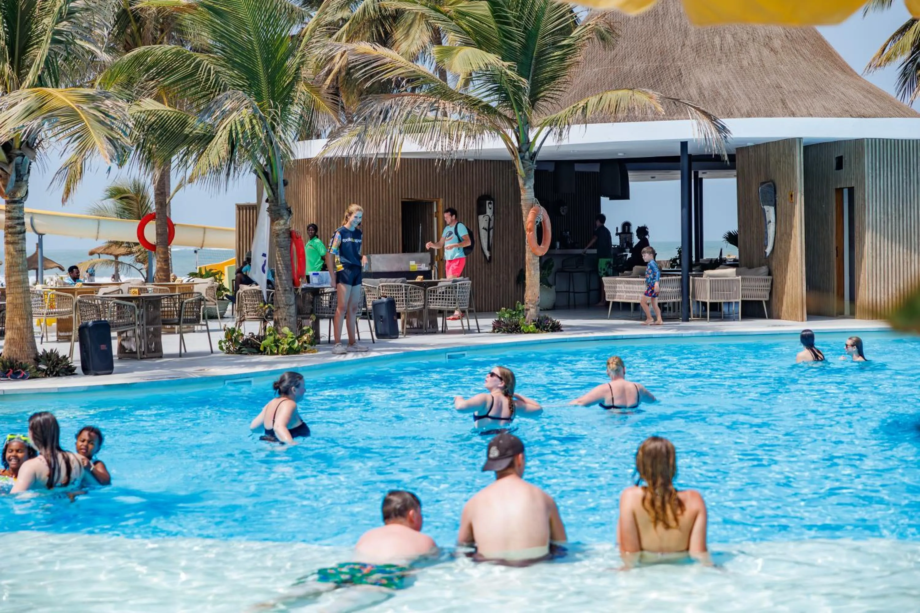 People in Kombo Beach Resort