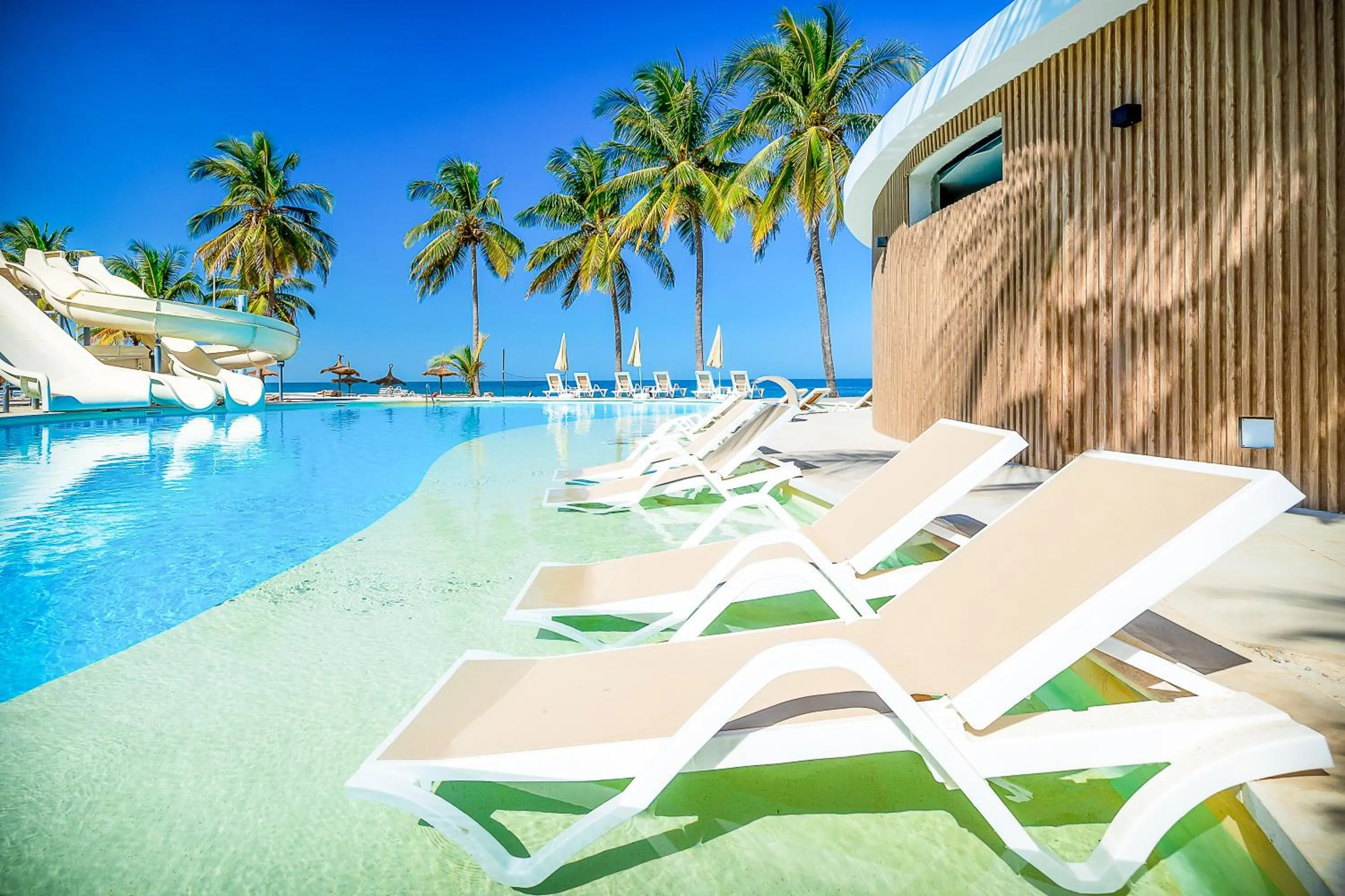Pool view in Kombo Beach Resort