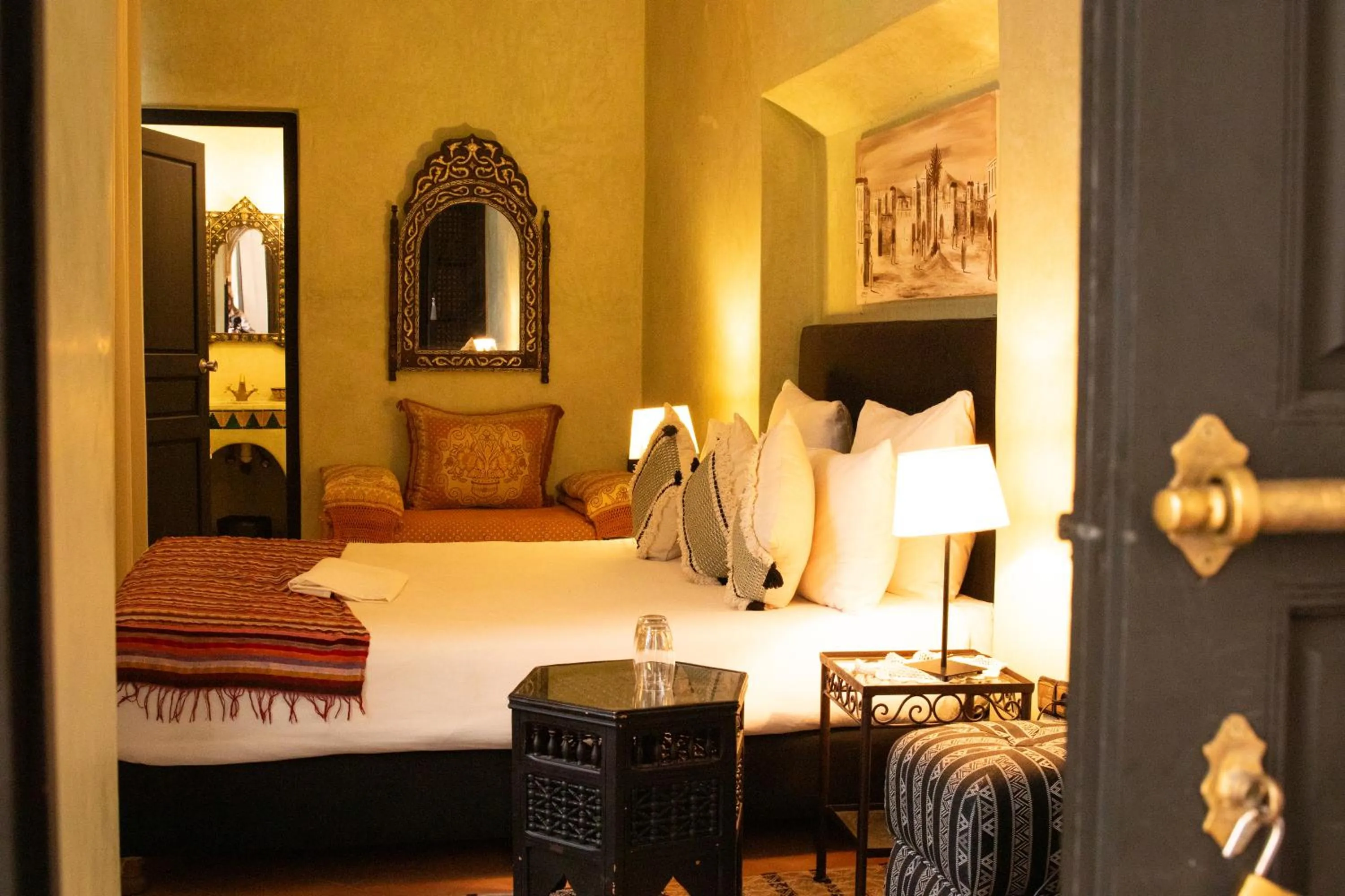 Bed in Riad Amegrad
