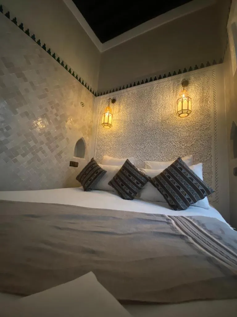Bed in Riad Amegrad