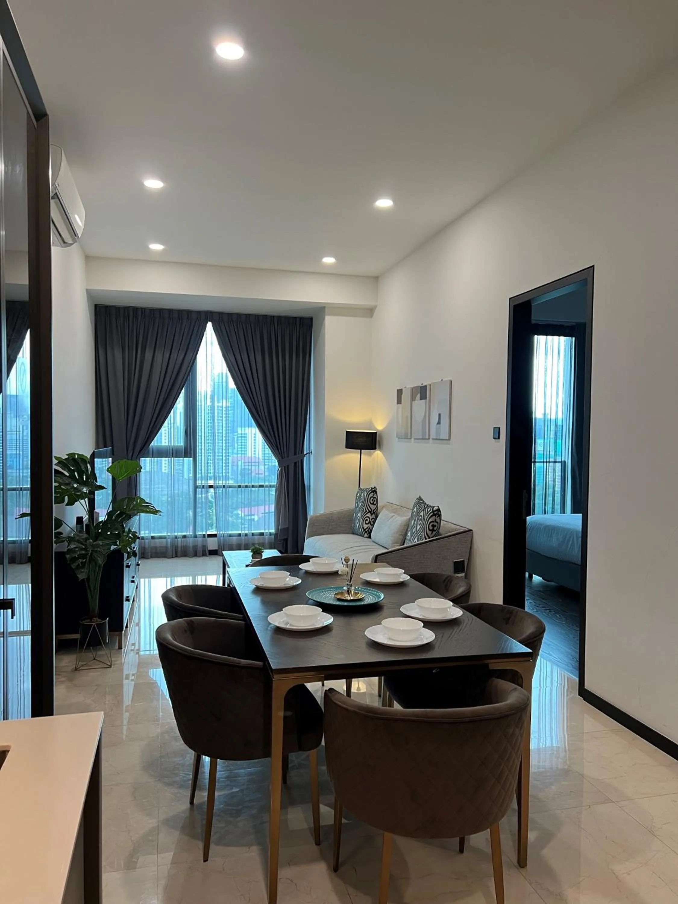 Living room in Opus Residence KL by EUcation Home