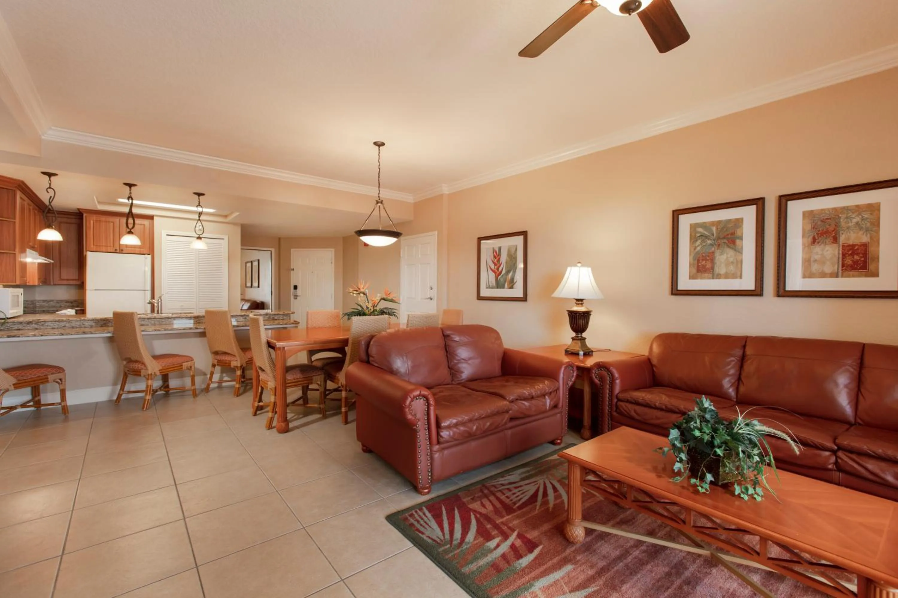 Living room in Westgate Town Center Resort