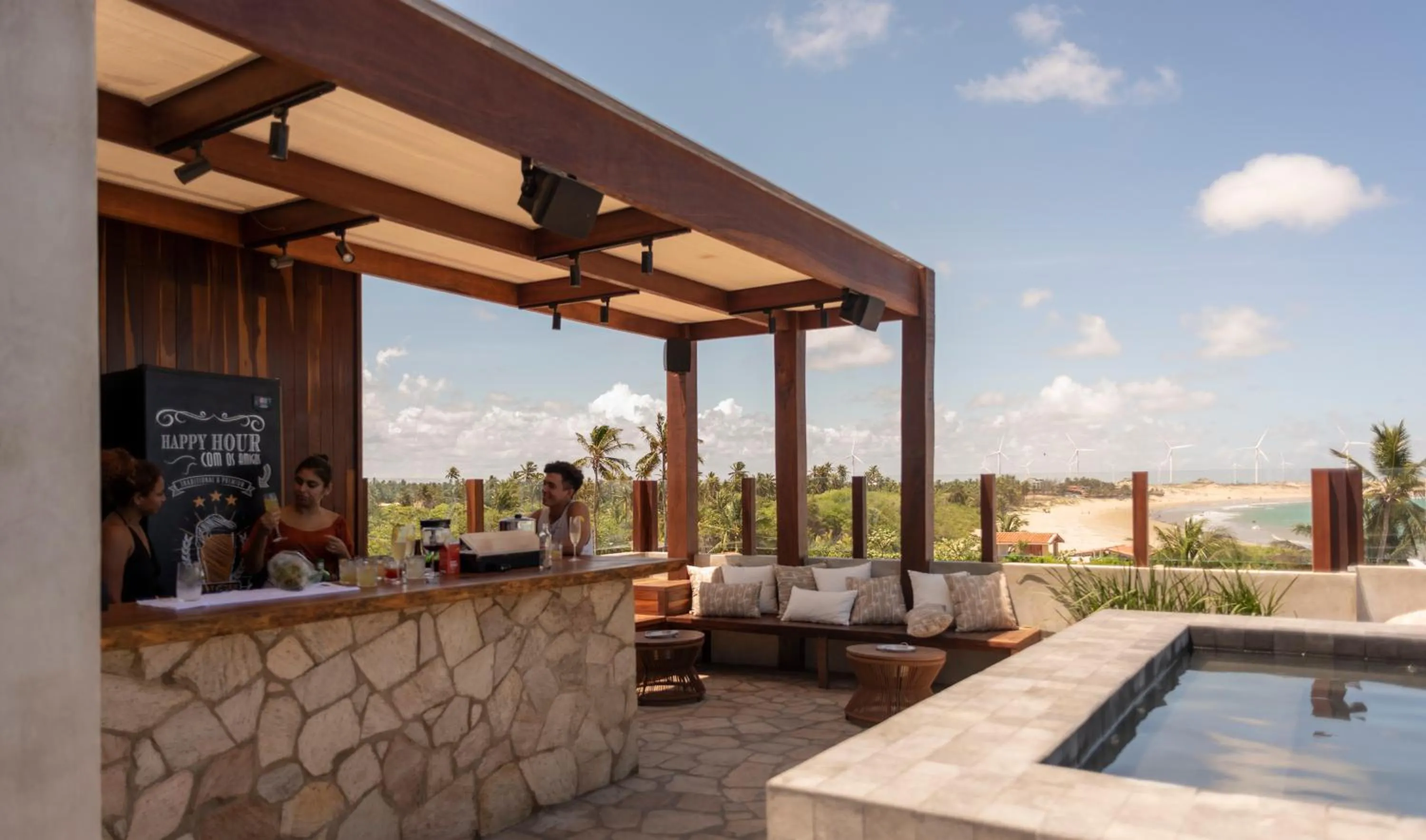 Balcony/Terrace in Maré Loft Praia