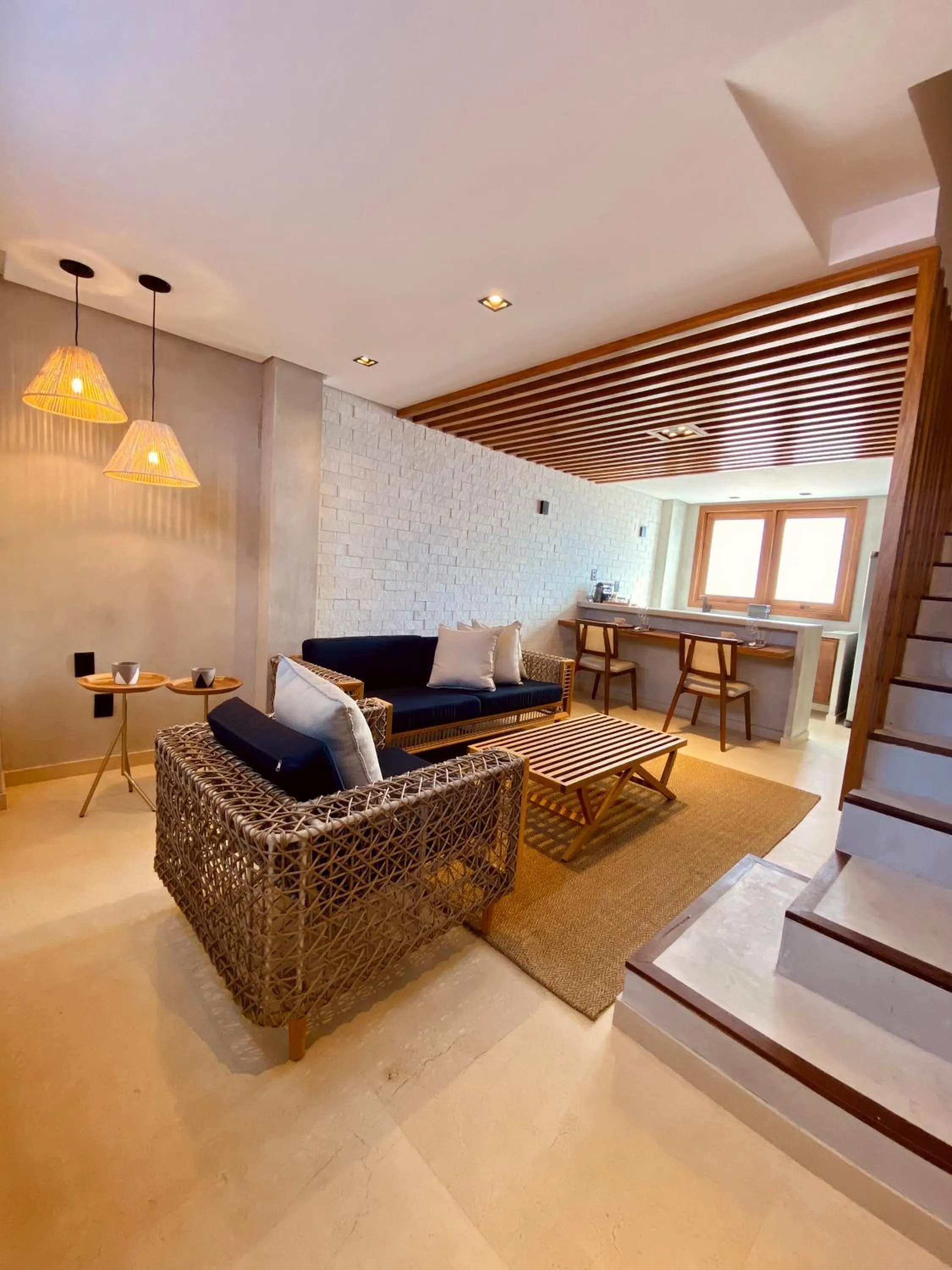 Living room in Maré Loft Praia