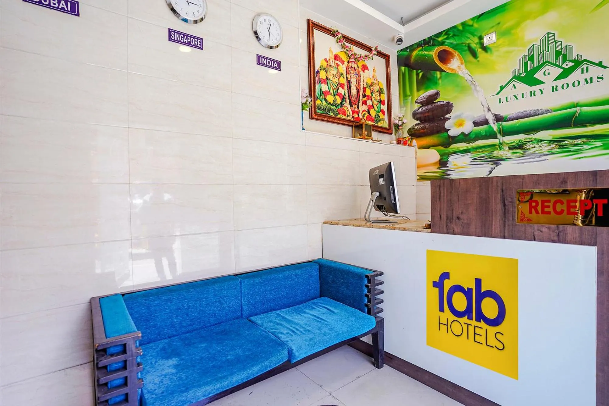 Lobby or reception in FabExpress Arunachala Guest House