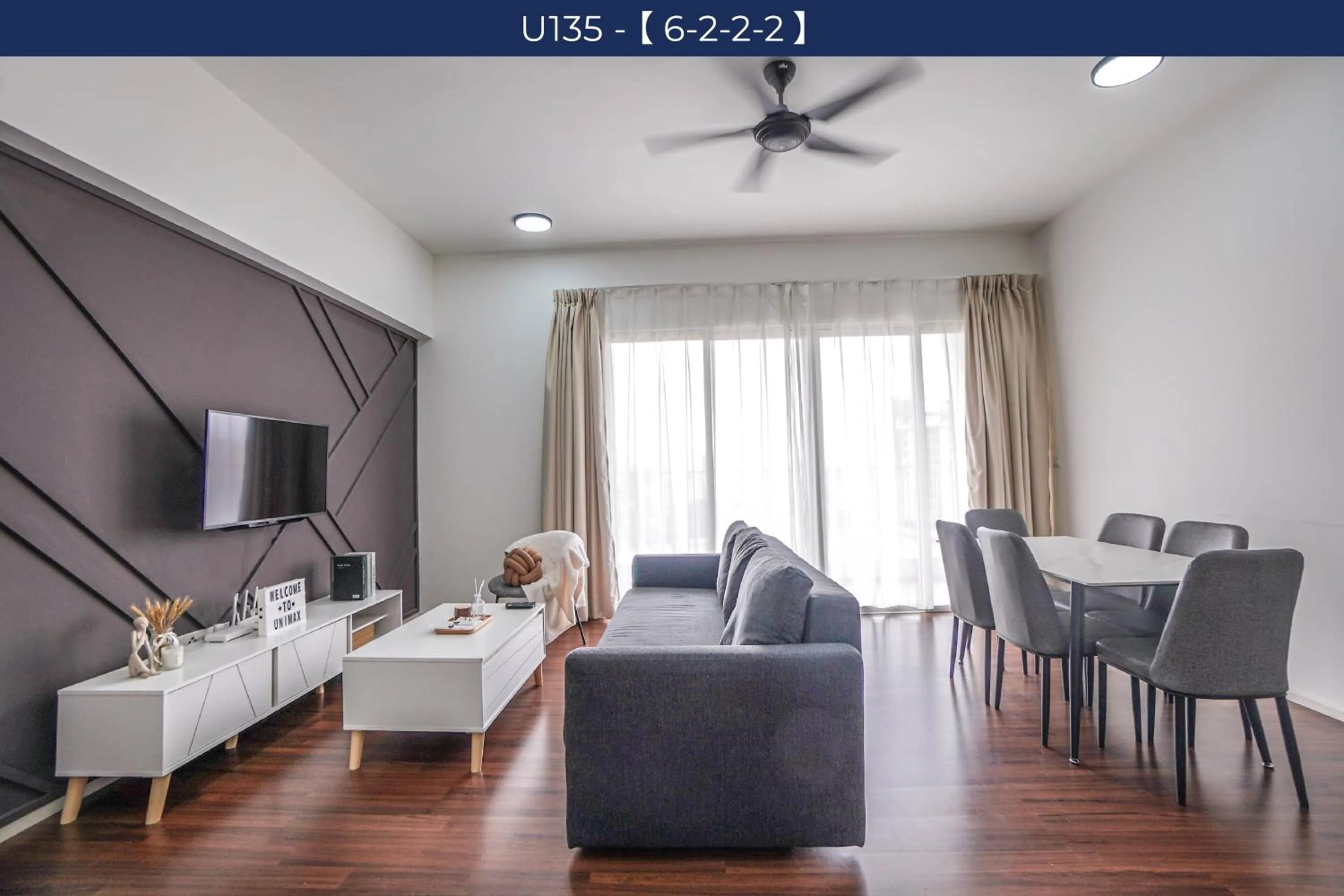 Living room in UNA Sunway Velocity Kuala Lumpur by Unimax