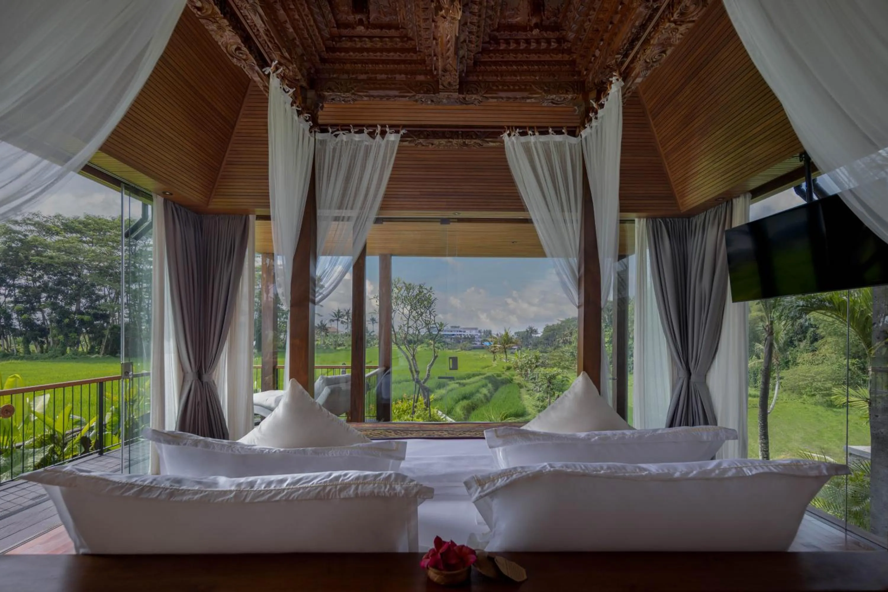 View (from property/room), Bed in Gdas Bali Health and Wellness Resort - Adult Only