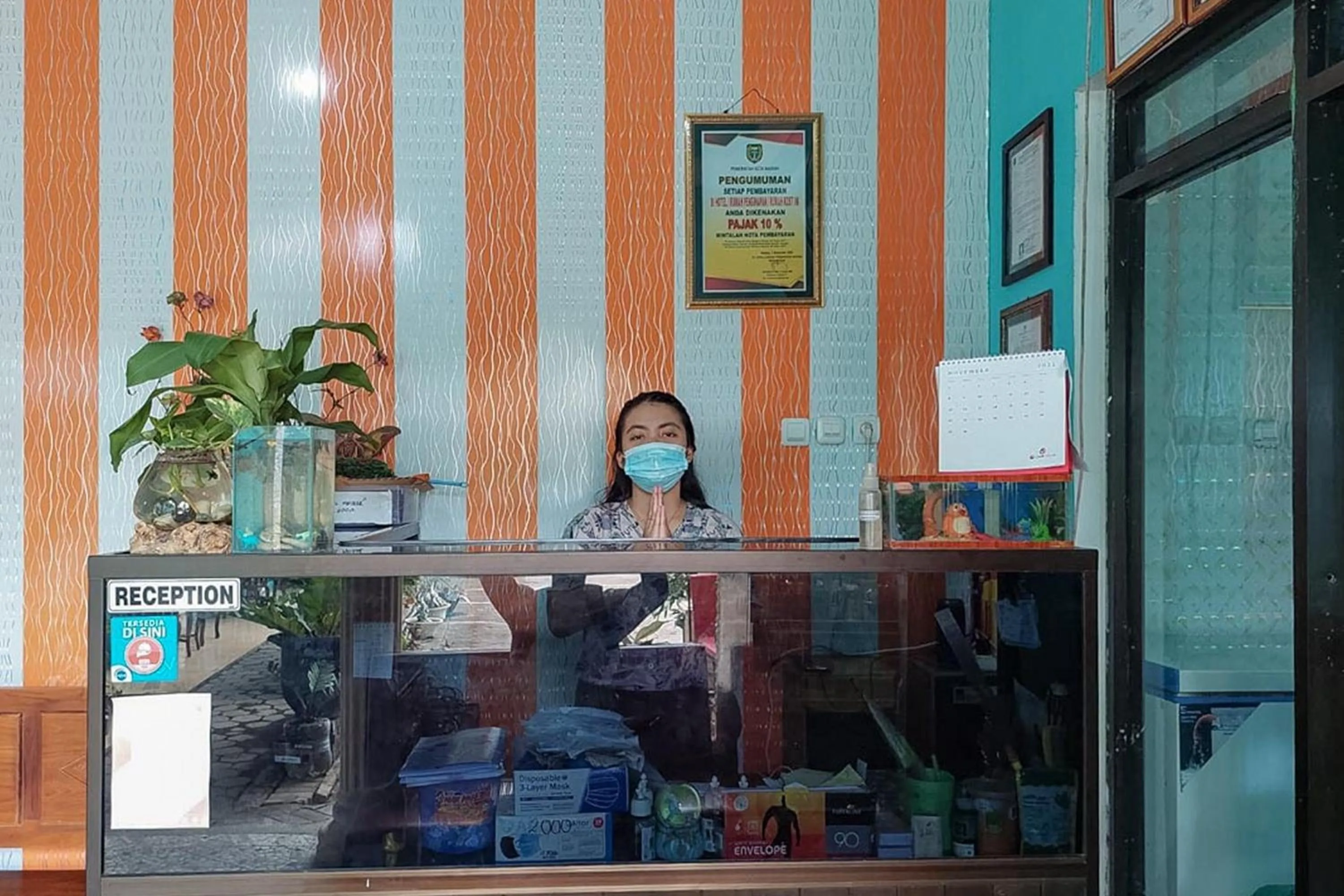 Lobby or reception in Icha Homestay near Terminal Purabaya Madiun