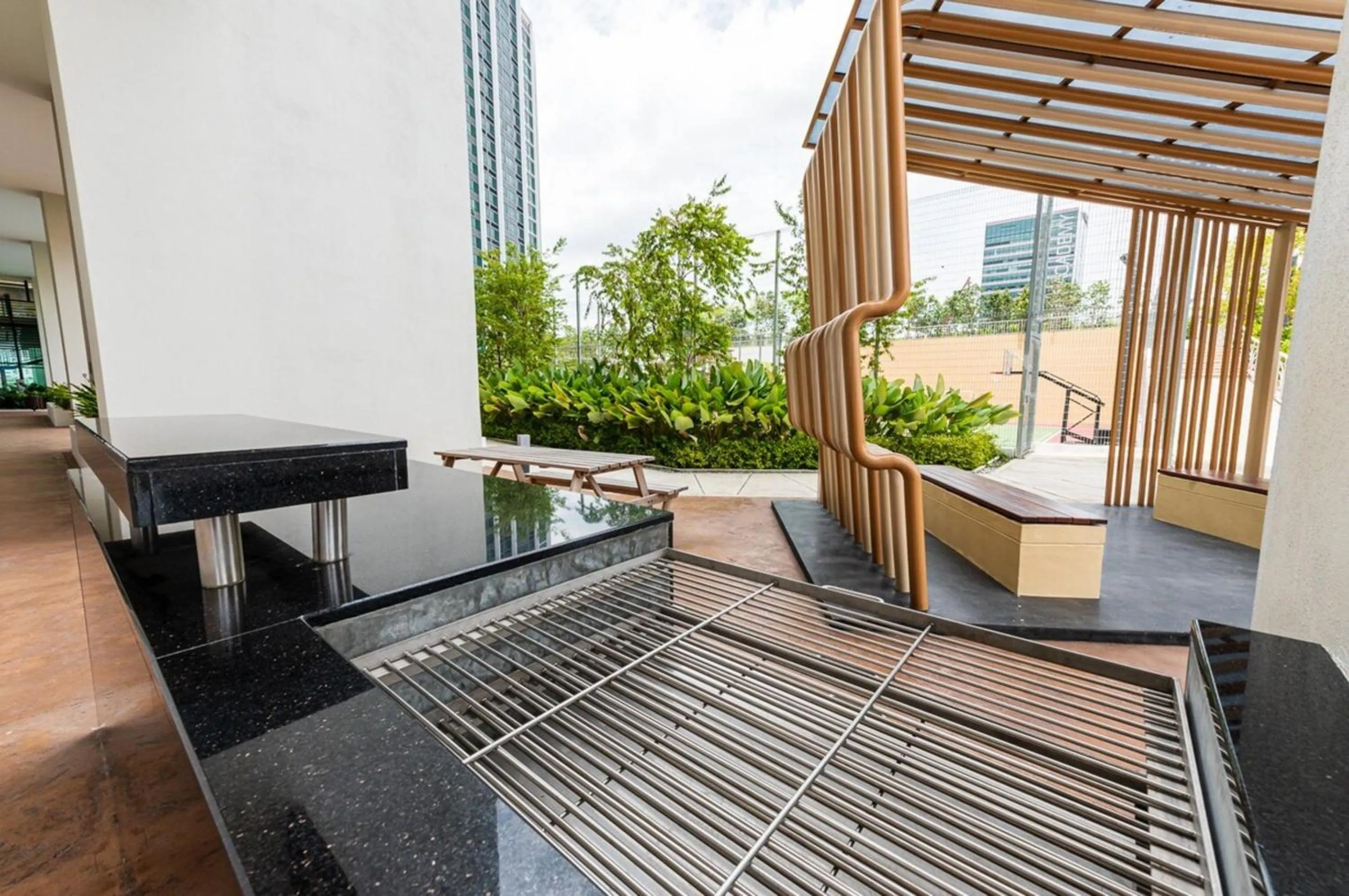 BBQ facilities in Greenfield Residence Bandar Sunway