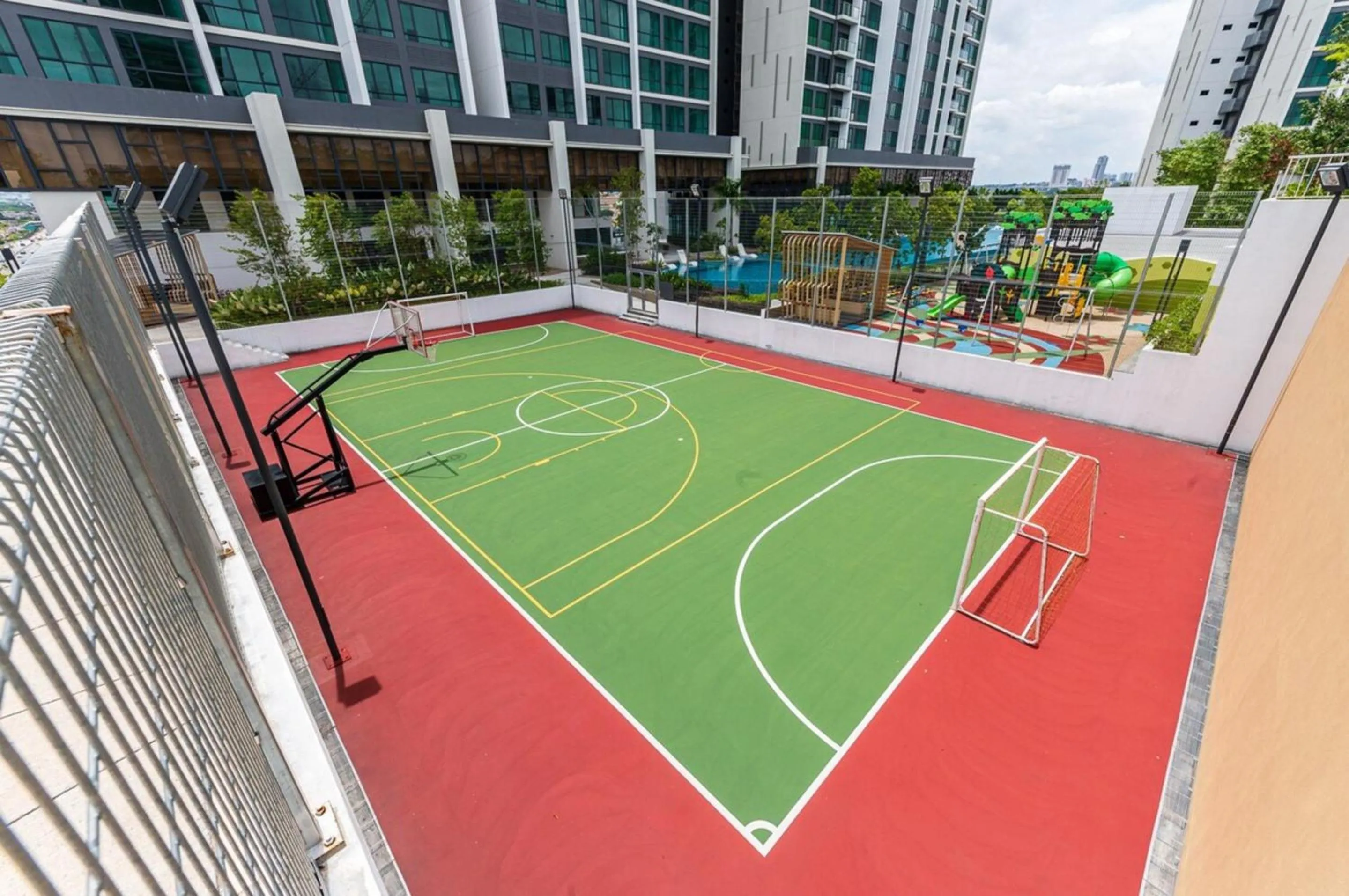Tennis court in Greenfield Residence Bandar Sunway