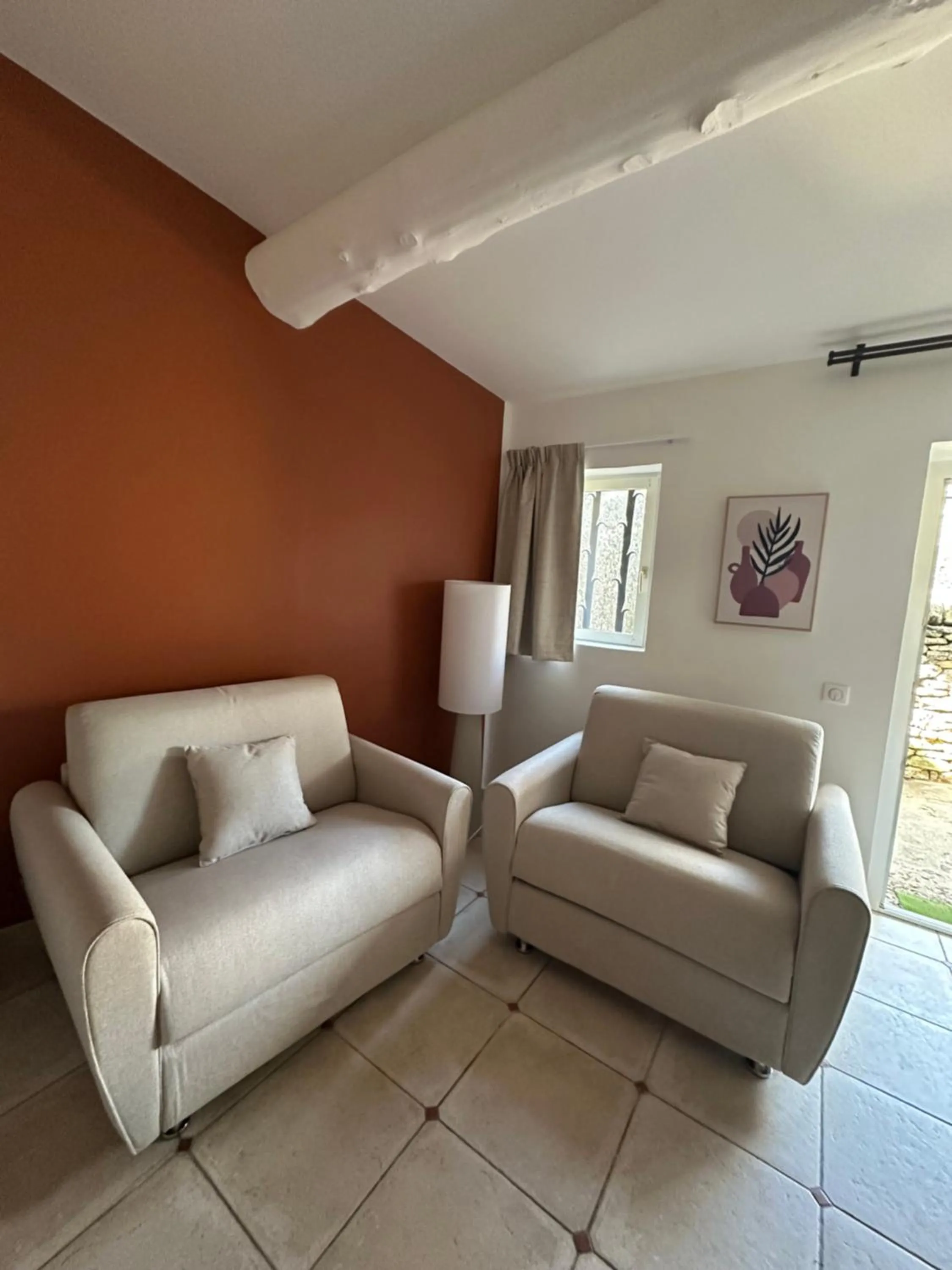 Seating area in Mas des Romarins, The Originals Relais