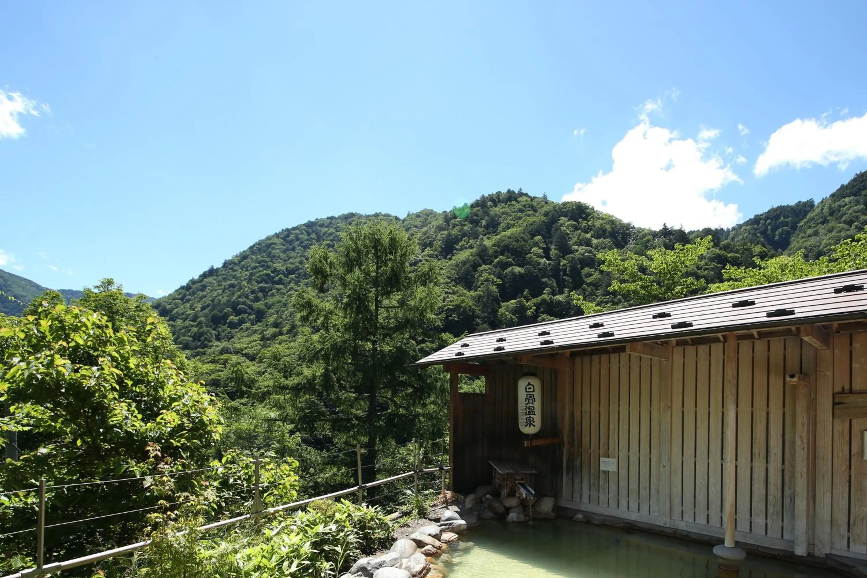 Open Air Bath in Shirafune Grand Hotel