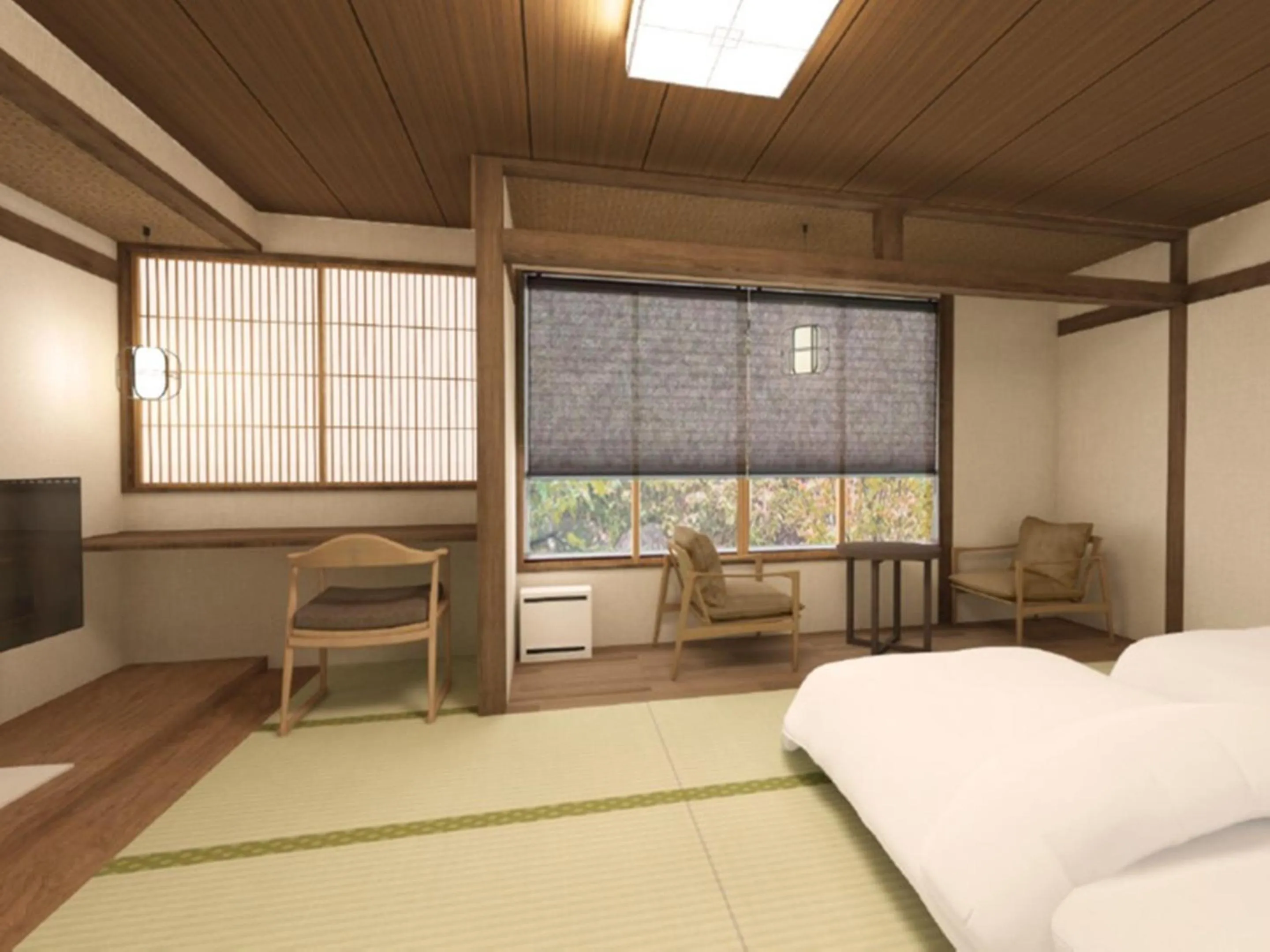 Photo of the whole room, Bed in Konashi No Yu Sasaya