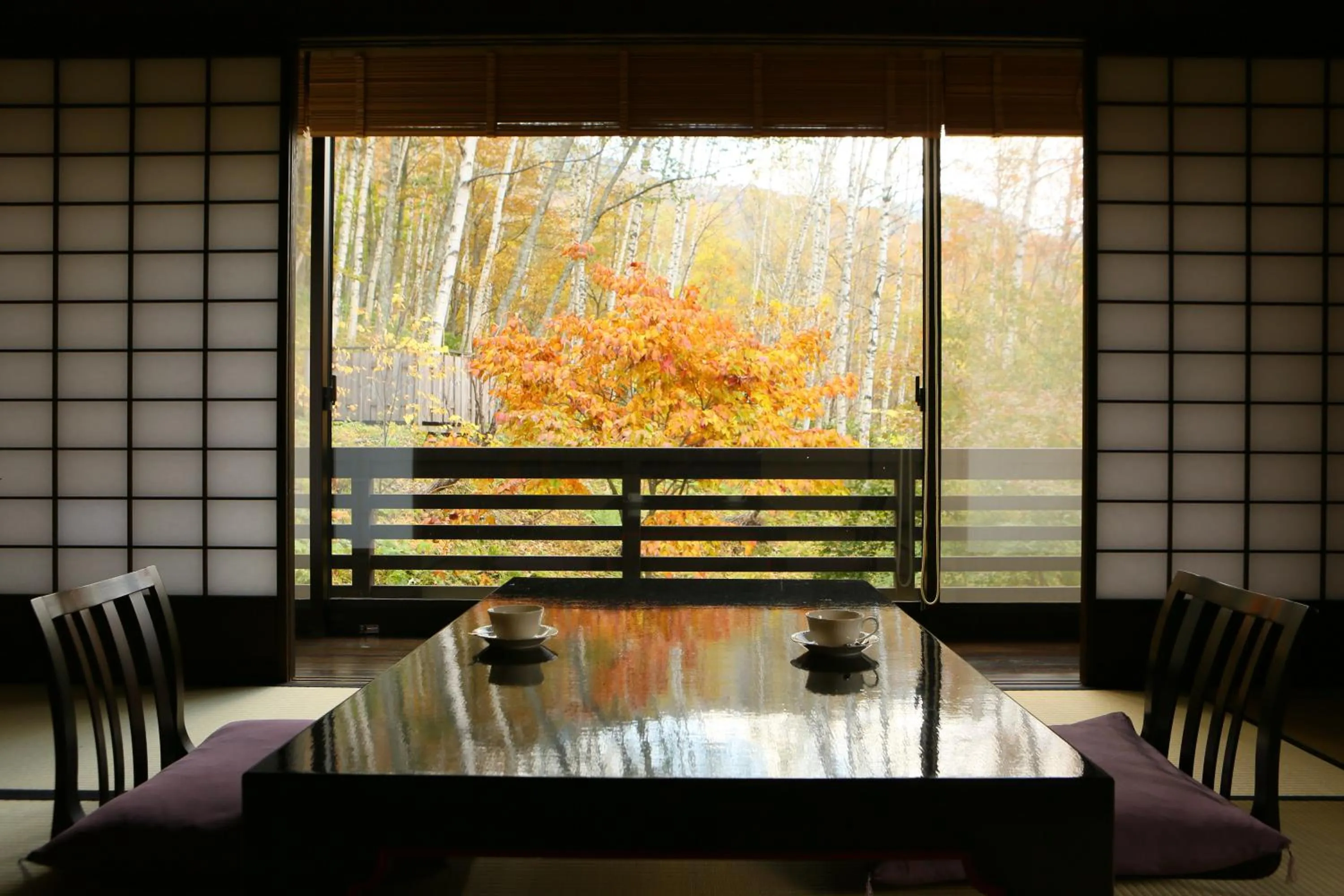 Seating area in Konashi No Yu Sasaya