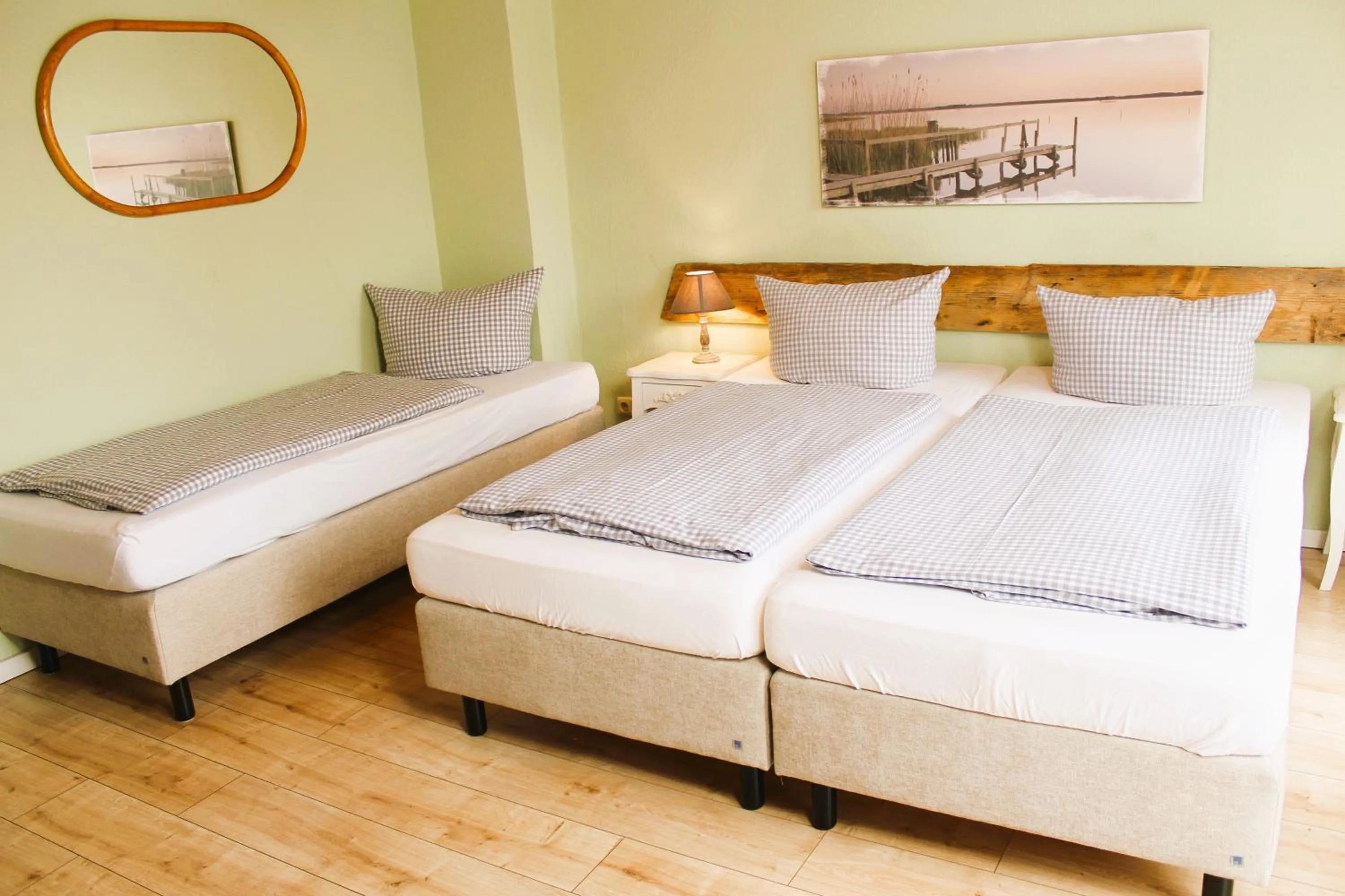 Photo of the whole room, Bed in ARRIVEL Pension Haus am Bach