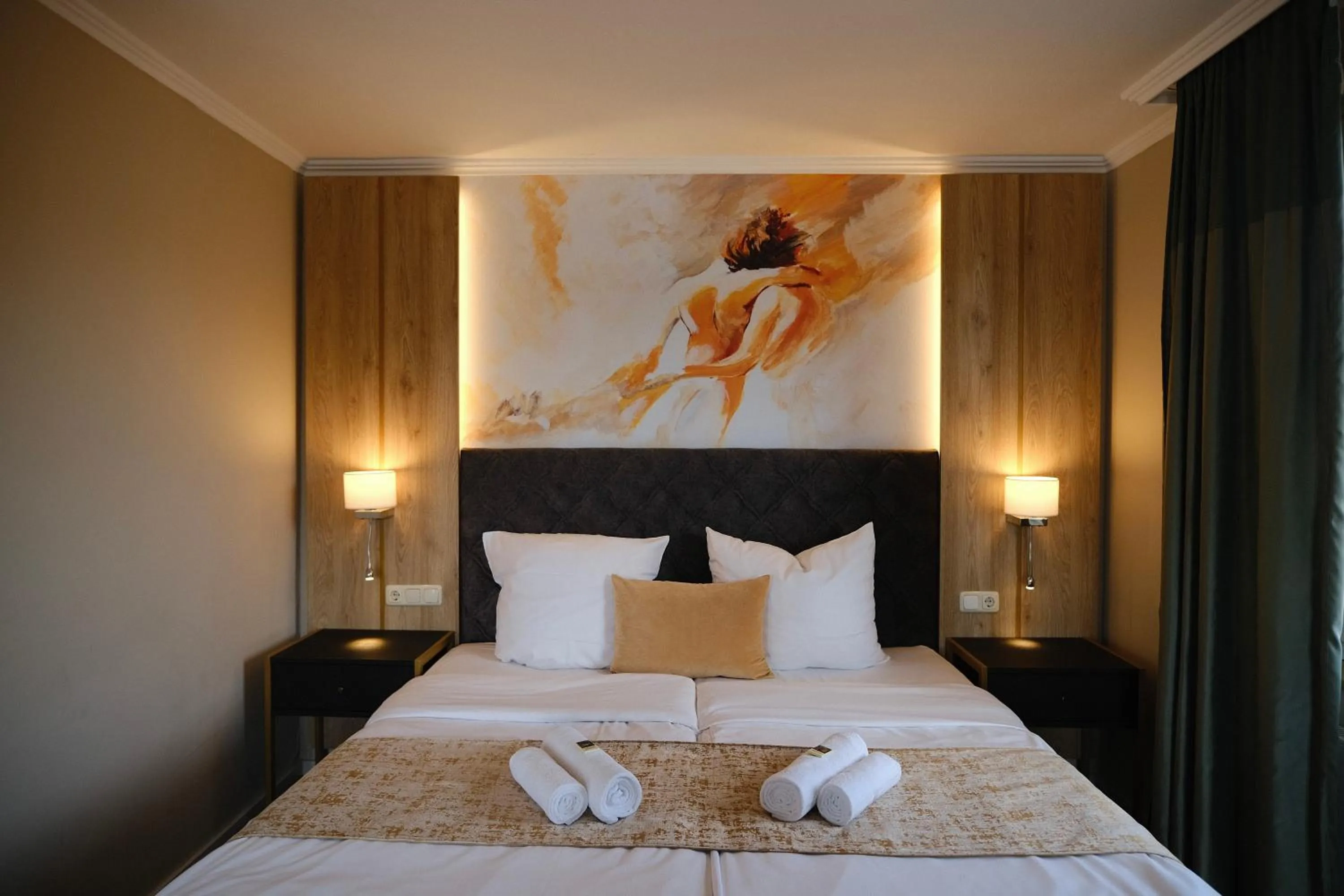 Bed in PARKHOTEL - Rosarium