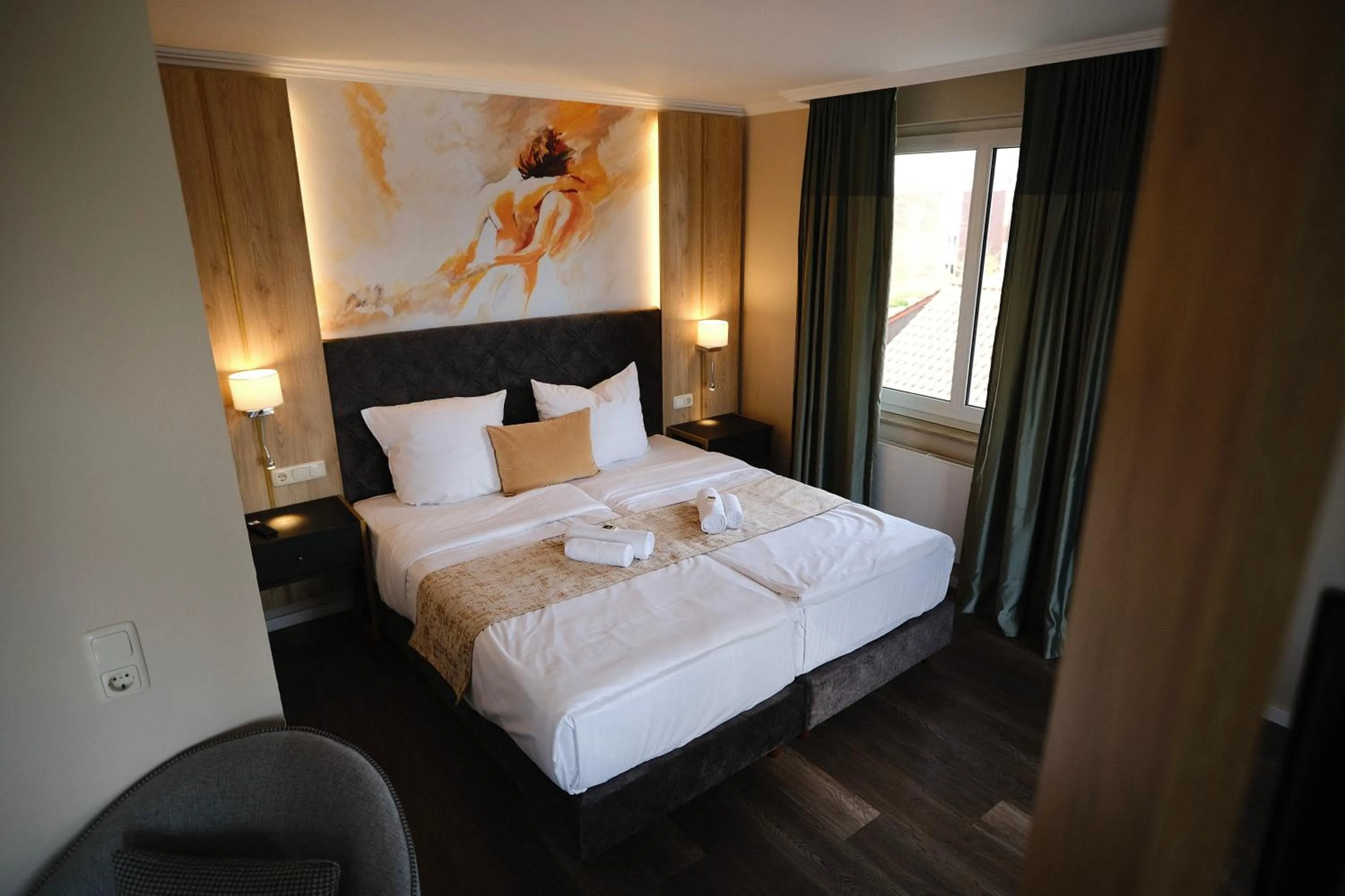 Bed in PARKHOTEL - Rosarium