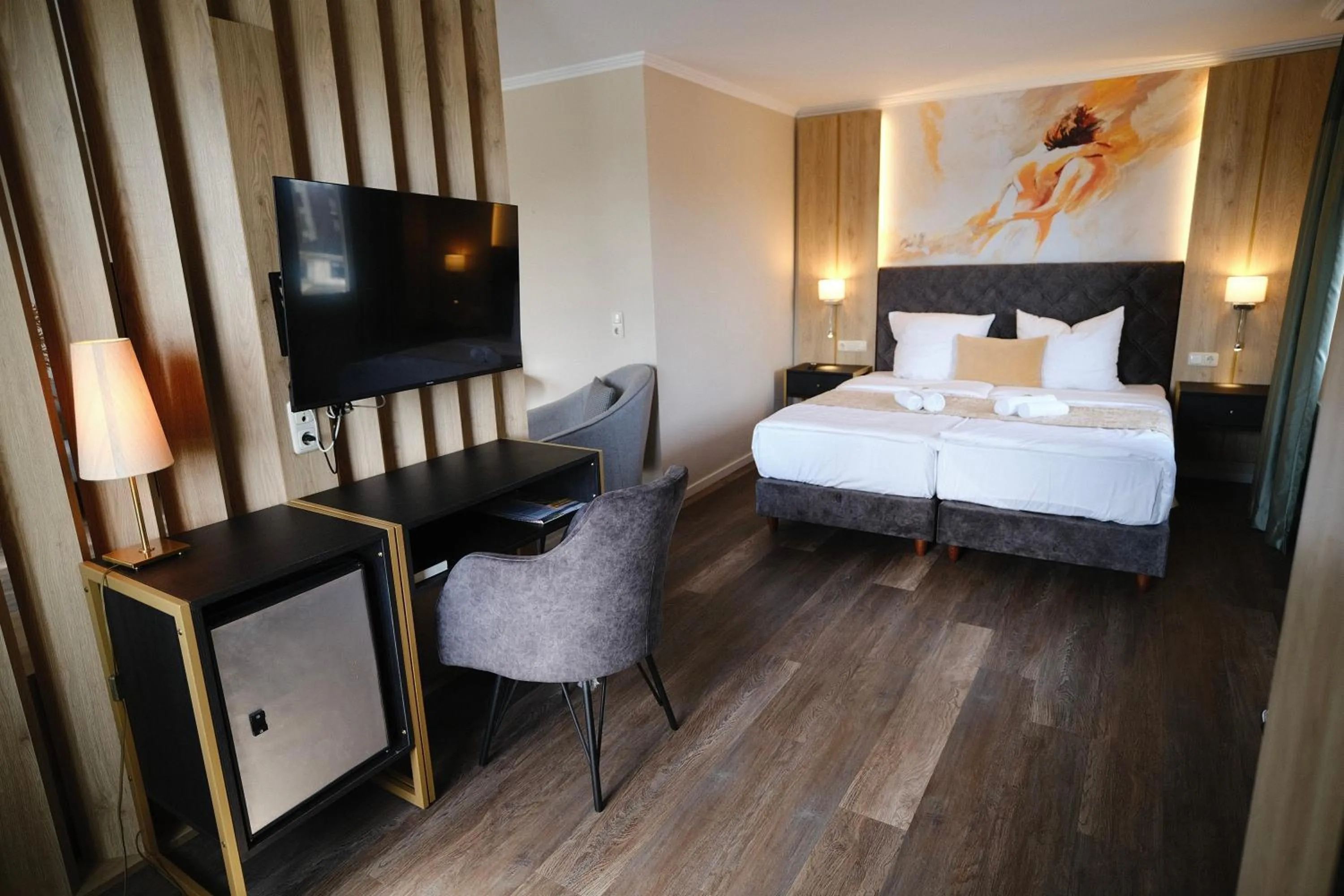 TV and multimedia, Bed in PARKHOTEL - Rosarium