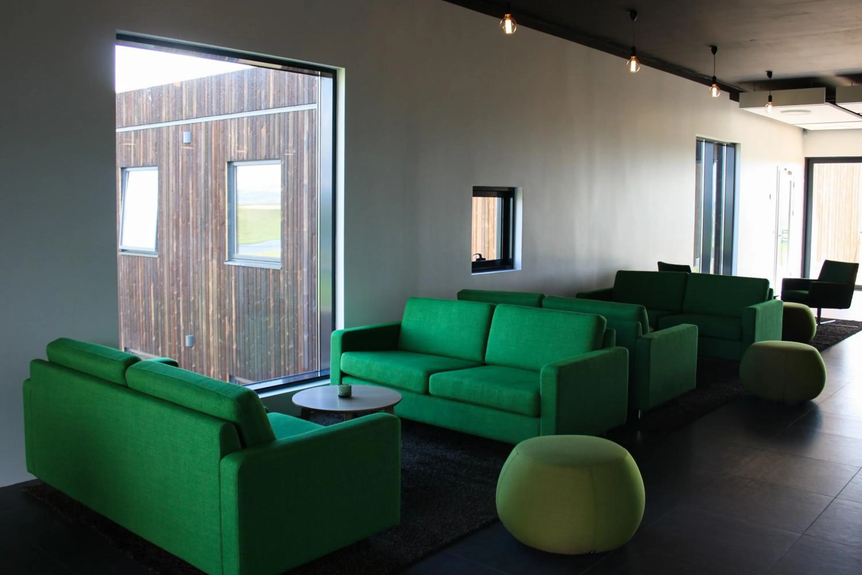 Communal lounge/ TV room in Hótel Laxá