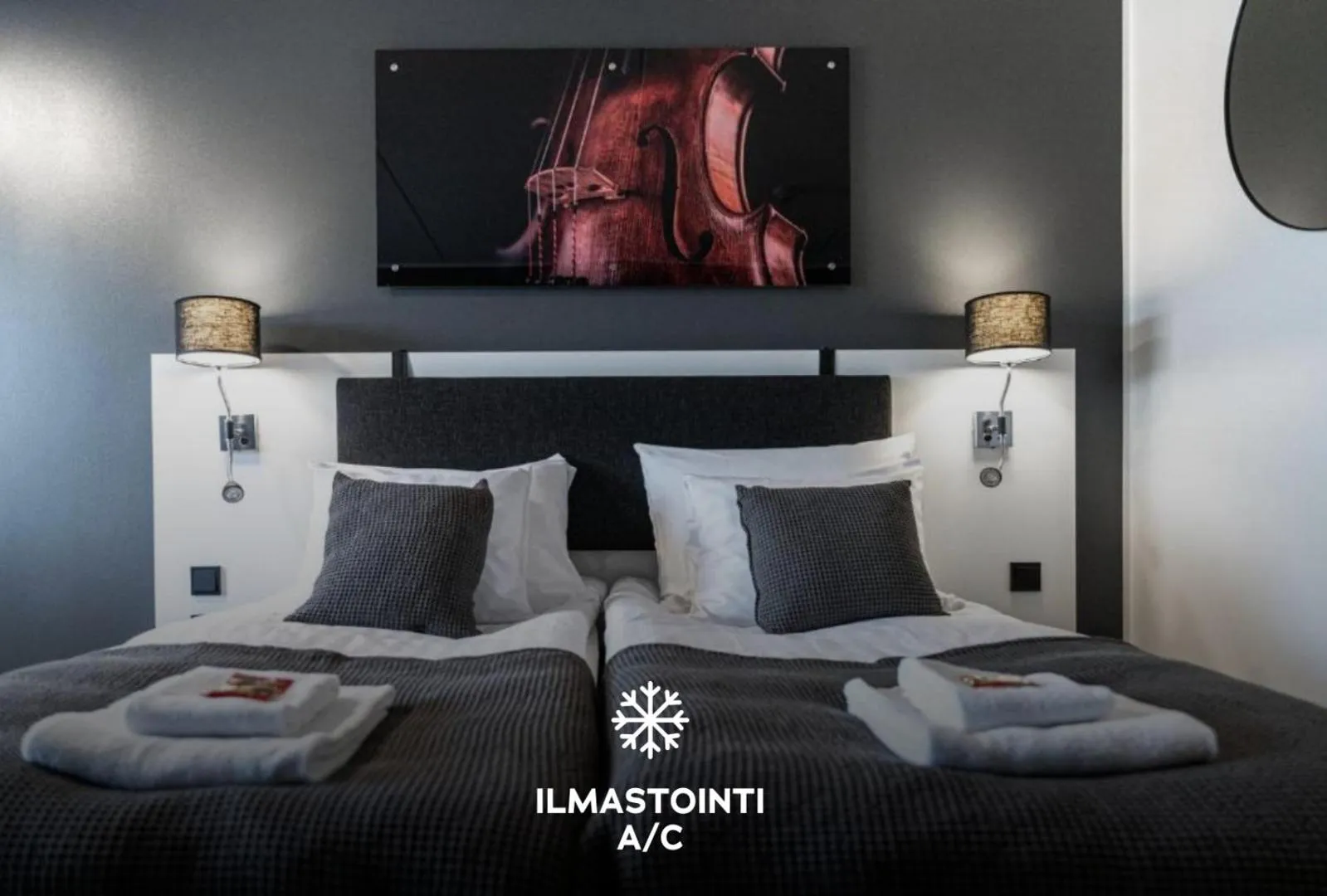 Bed in Hotelli Sointu by UHANDA