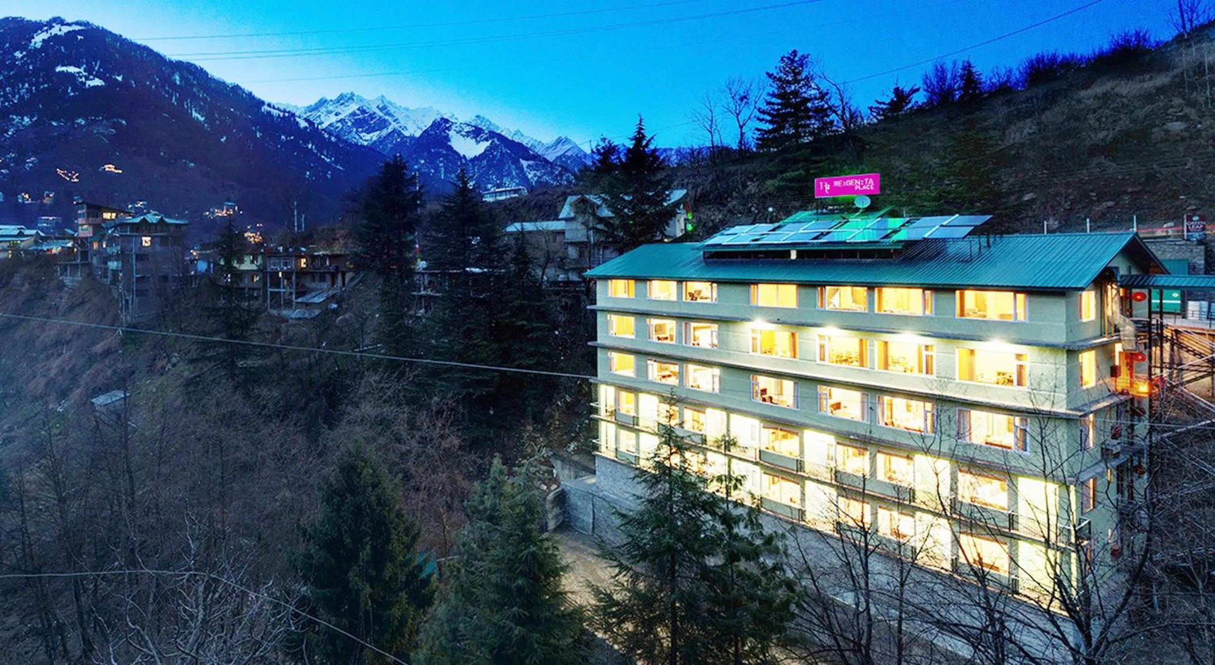 Property building in Regenta Place Green Leaf Manali- A Centrally Heated Resort