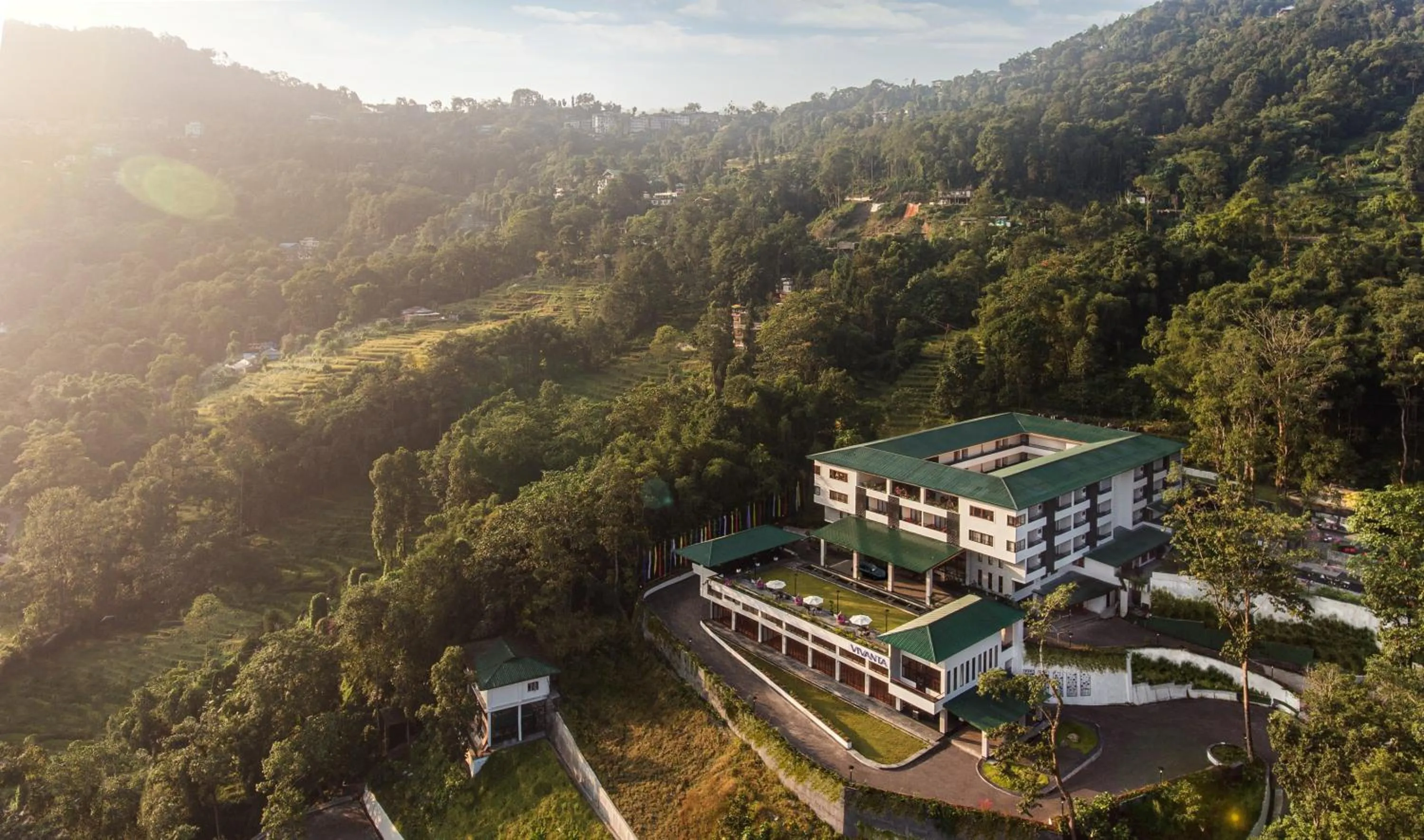 Bird's eye view in Vivanta Sikkim Pakyong