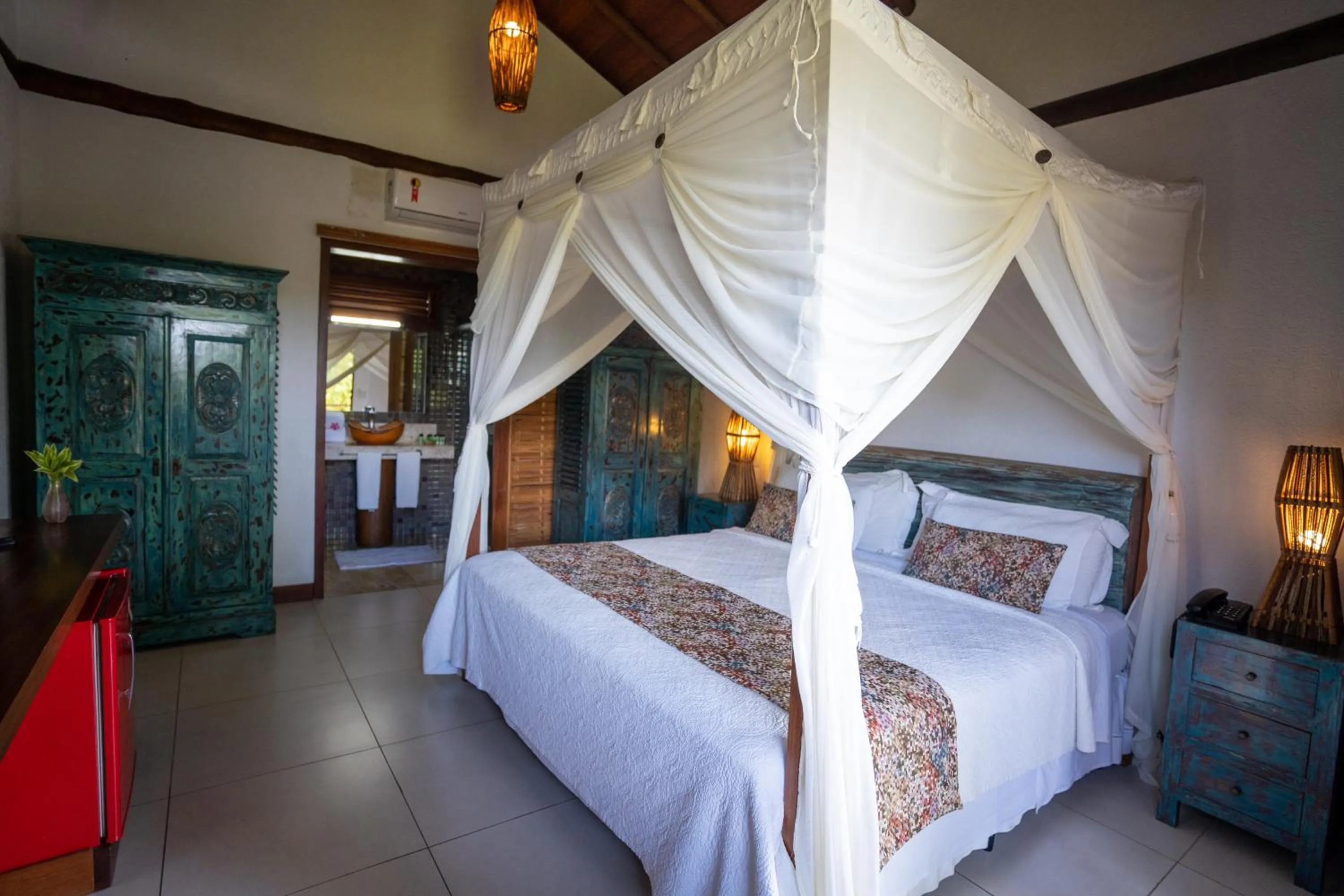Bed in Hotel Villa Balidendê