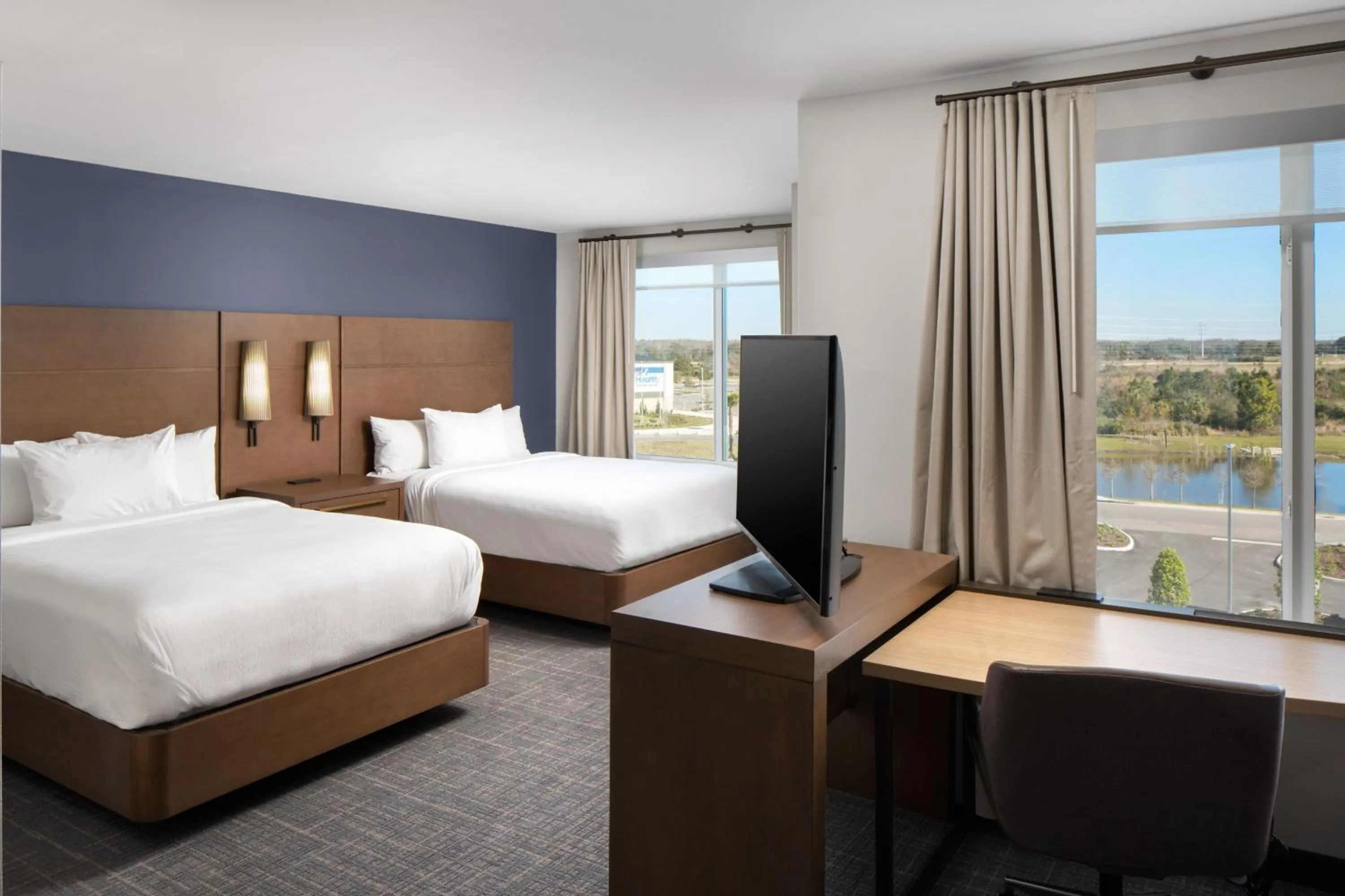 Bedroom, Bed in Residence Inn by Marriott Tampa Wesley Chapel