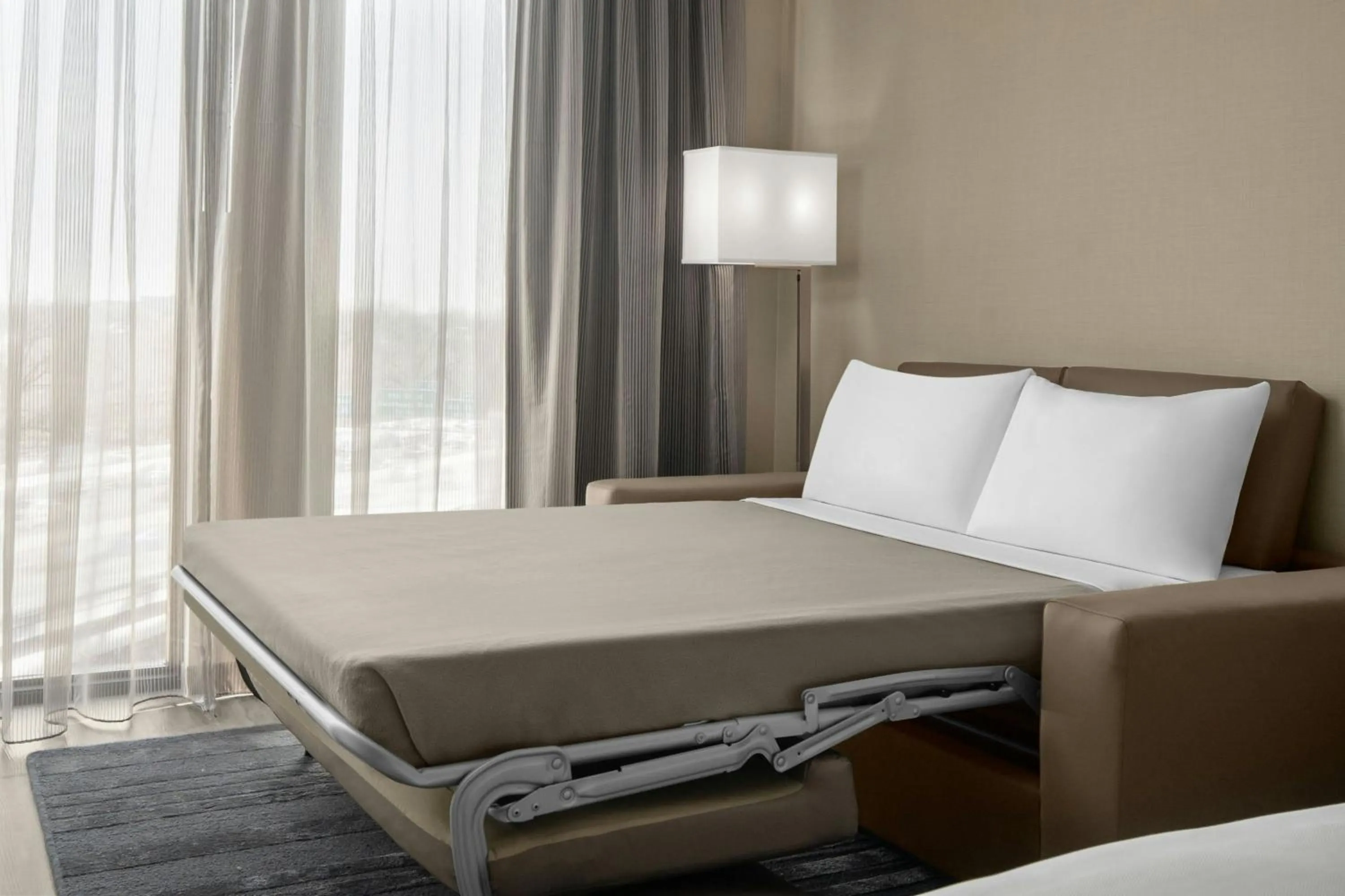 Photo of the whole room, Bed in AC Hotel by Marriott Washington DC Capitol Hill Navy Yard