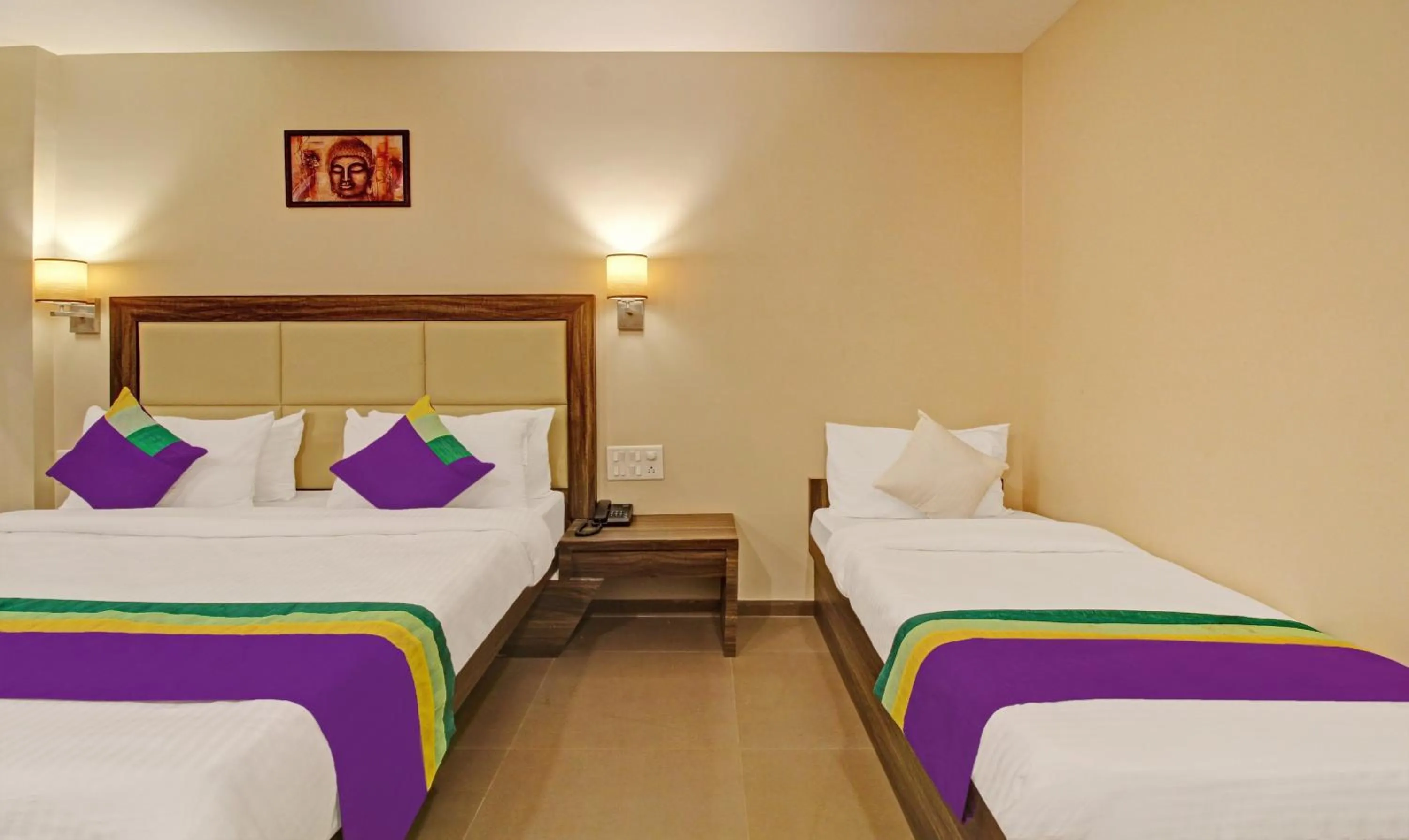 Bedroom, Bed in Treebo Suyogg Retreat