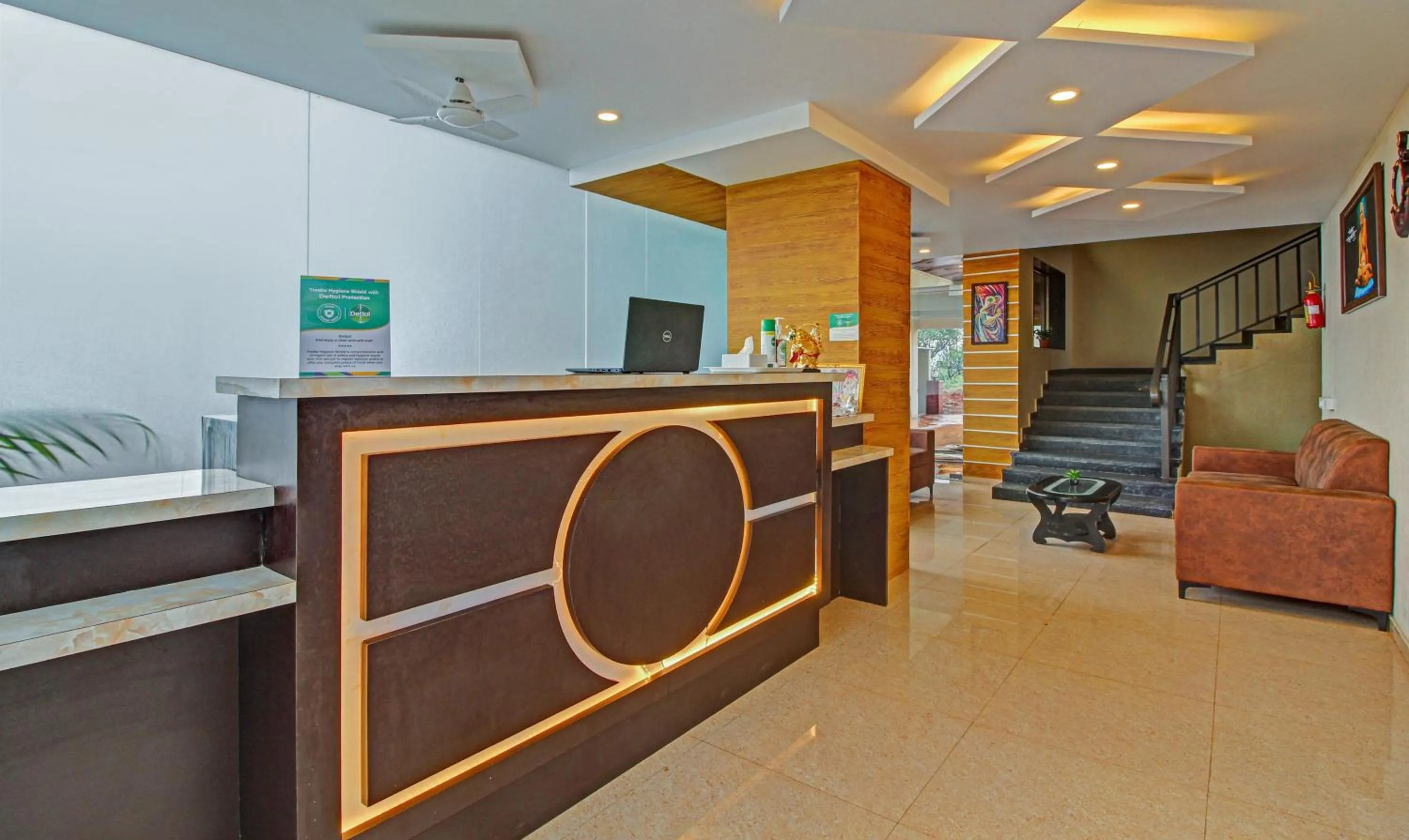Lobby or reception in Treebo Suyogg Retreat