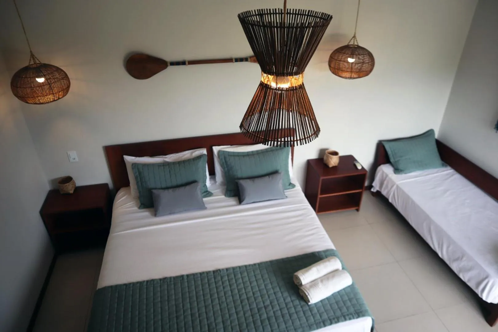 Decorative detail, Bed in Pousada Vila Camurim